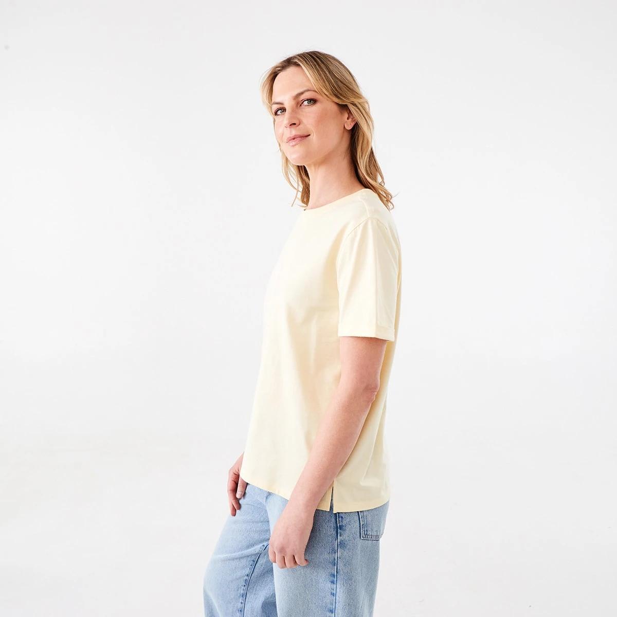 2 Short Sleeve Australian Cotton T-shirt Fln Yellow, 2 of 6