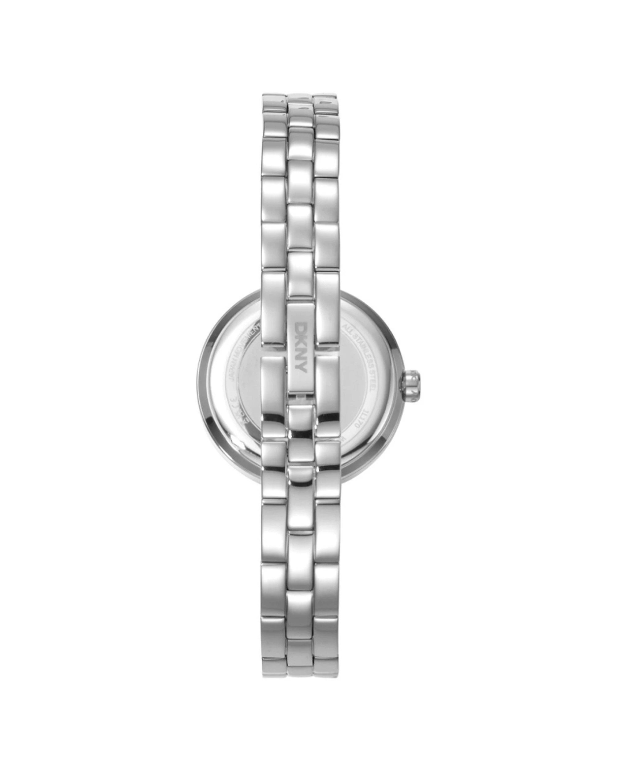 2 DKNY Half Bangle Women's Silver Watch 26mm Stainless Steel Case Water Resistant, 2 of 4