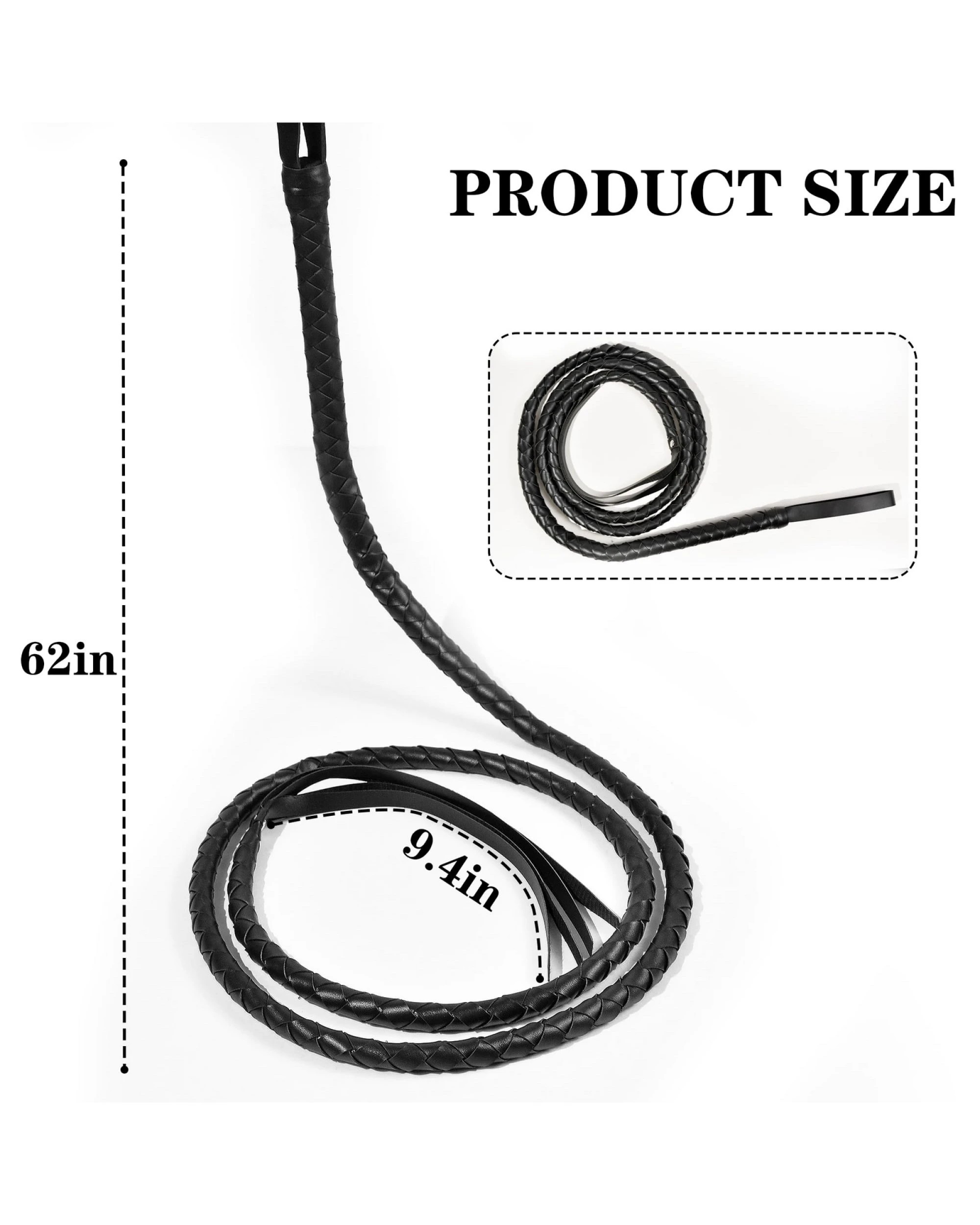 3 BR Costumes Faux Leather Cowboy Costume with Whip, 3 of 7