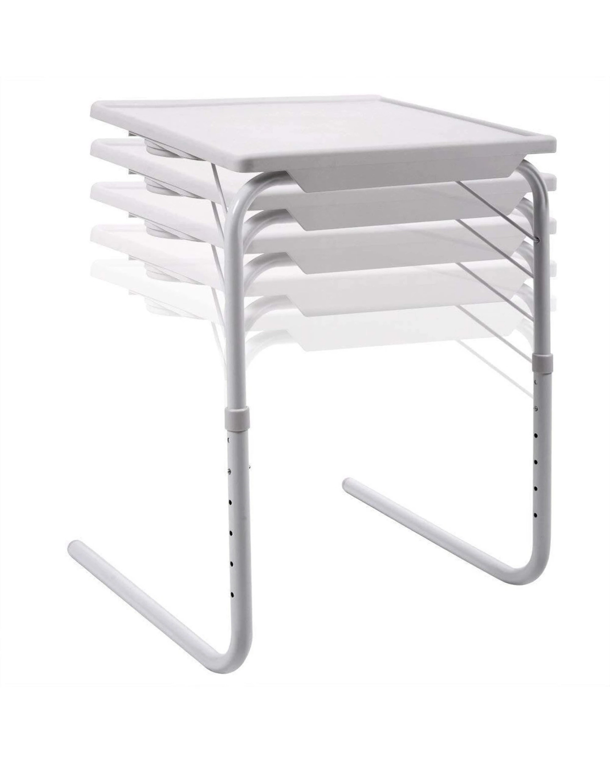 1 BR Home Portable Metal Adjustable Laptop Tray Table with Folding Design, 1 of 10
