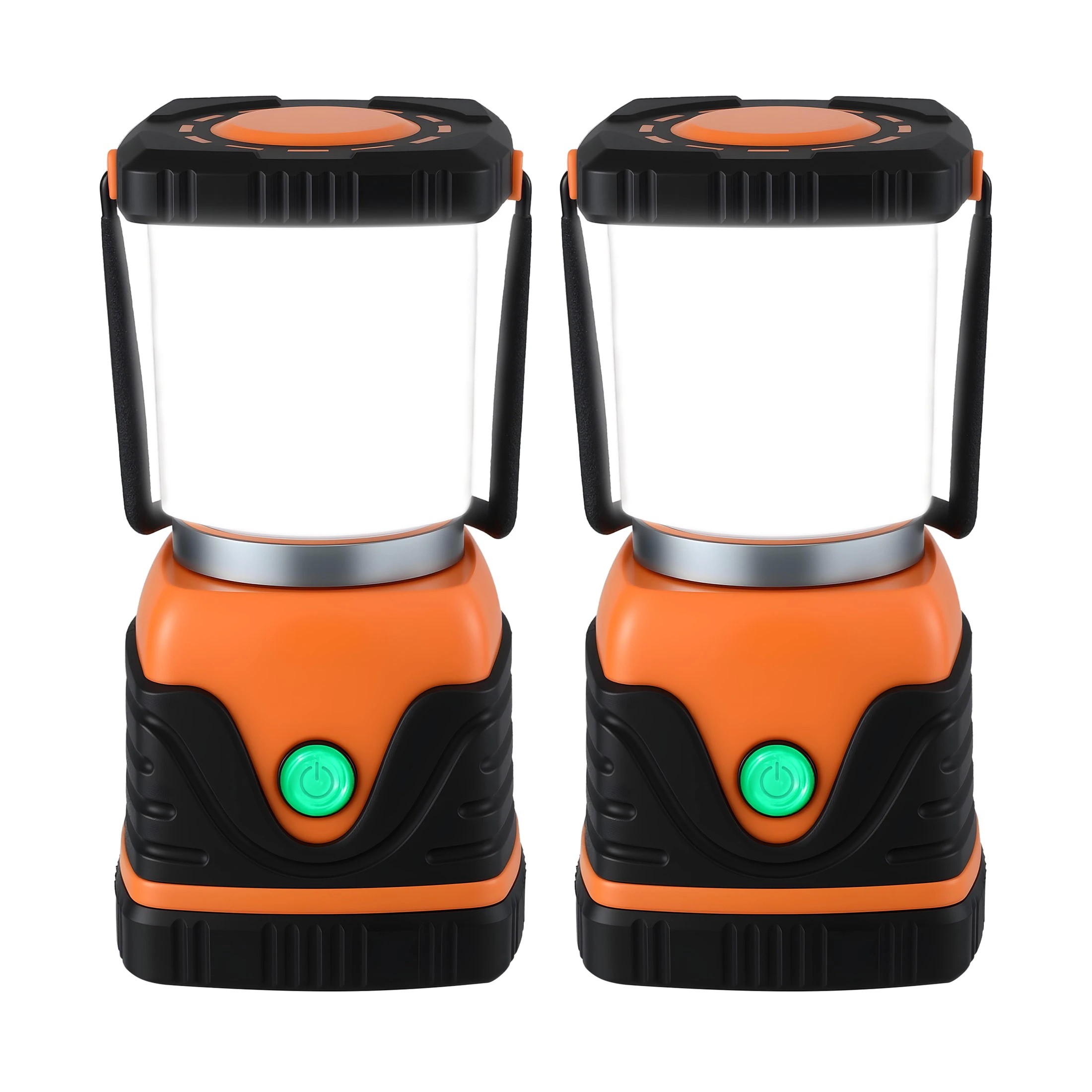 3 Weisshorn 2-Pack LED Camping Lanterns, Super Bright Waterproof Portable Emergency Tent Lights - Orange, 3 of 5