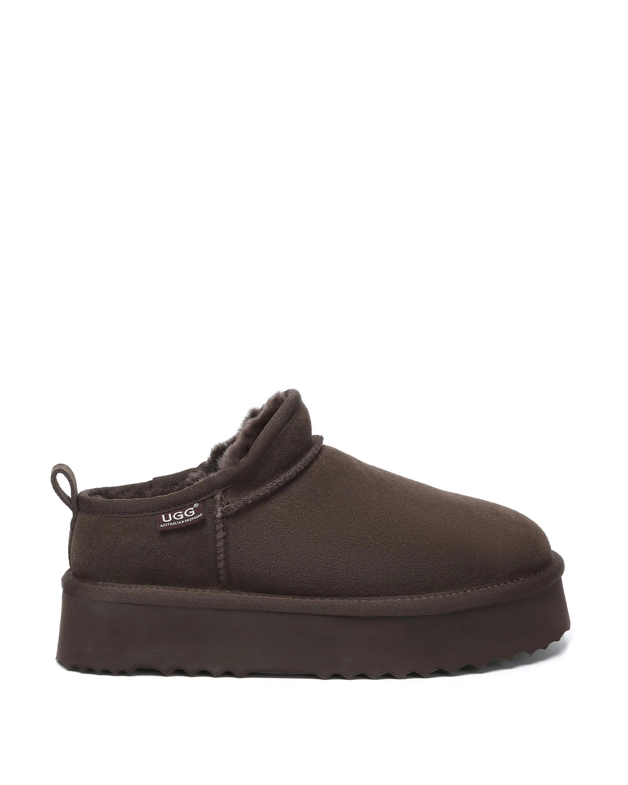 1 Australian Shepherd UGG Womens Nano Classic Platform Boots CHOCOLATE, 1 of 5