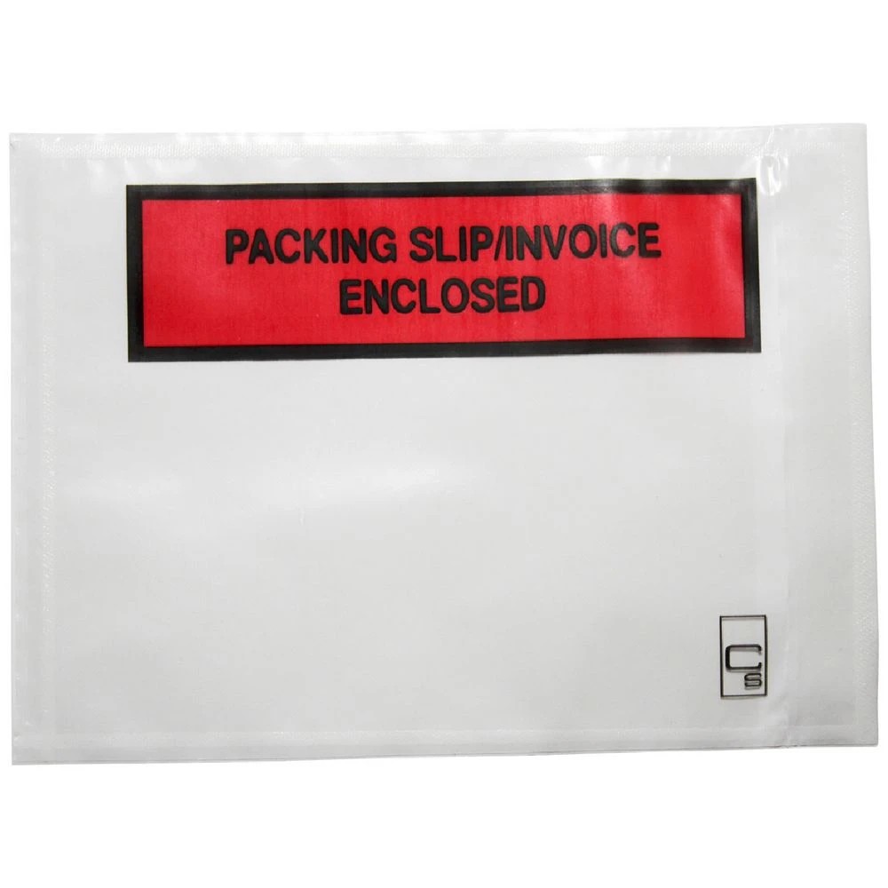 1 Cumberland Packing Slip Enclosed Envelopes Clear 1000 Pack, 1 of 1