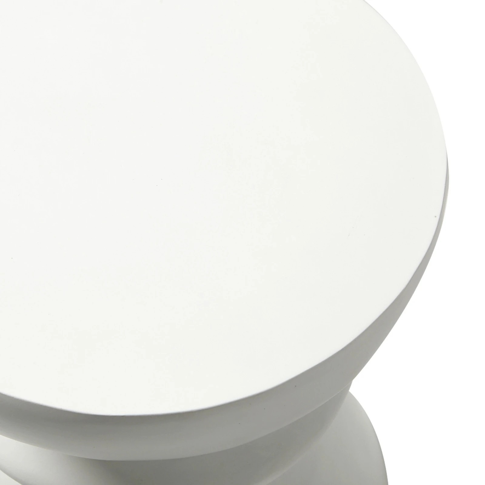 9 Oikiture Side Table Round Coffee End Stool Bedside Stand Stone Patio Garden - White, 9 of 9