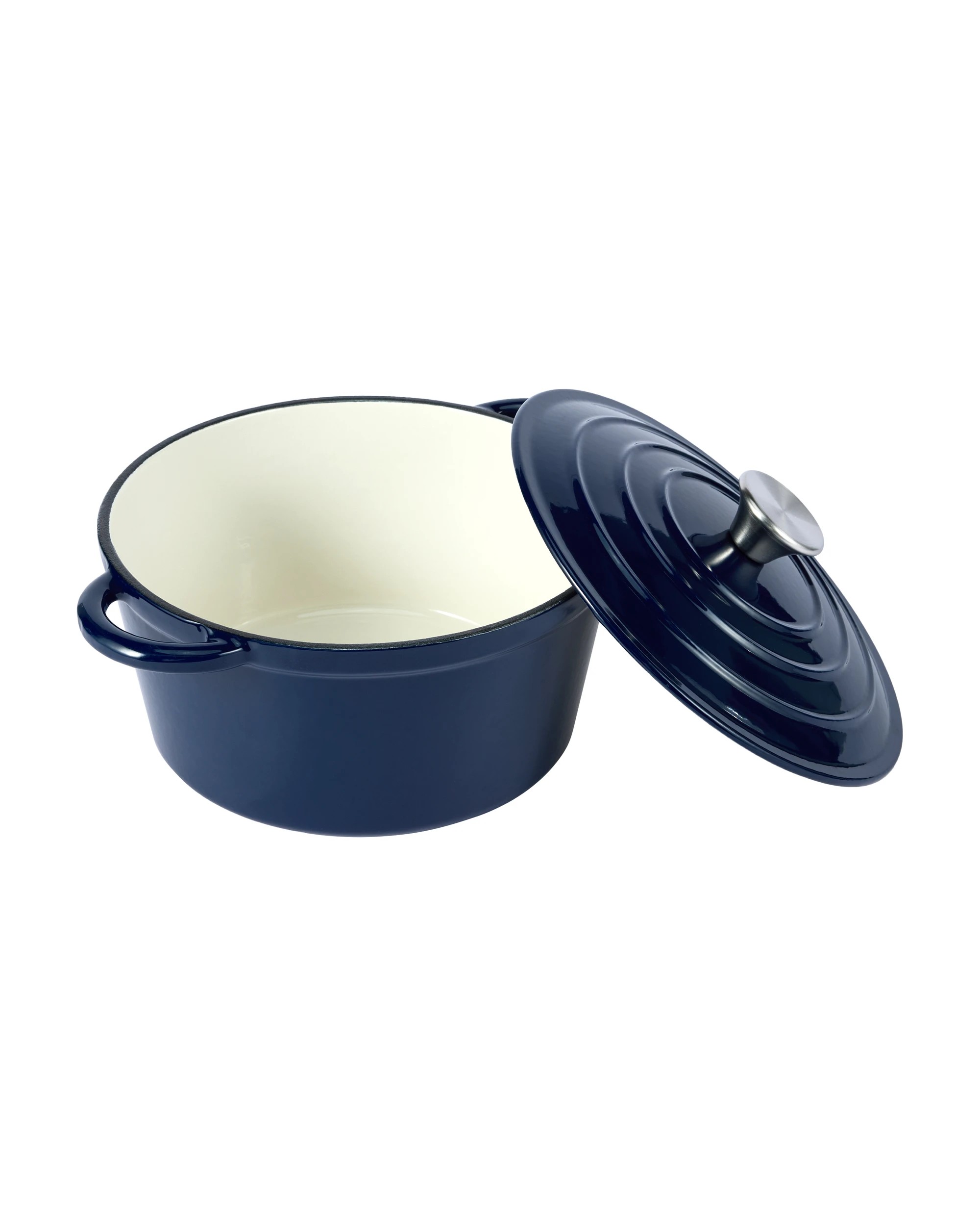 2 4L Cast Iron Casserole - Navy, 2 of 6