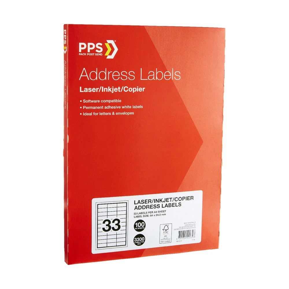 2 PPS Inkjet Laser Address Labels 33UP 100 Sheets, 2 of 3