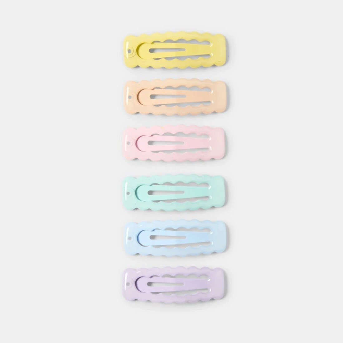 1 6 Pack Pastel Hair Clips, 1 of 3