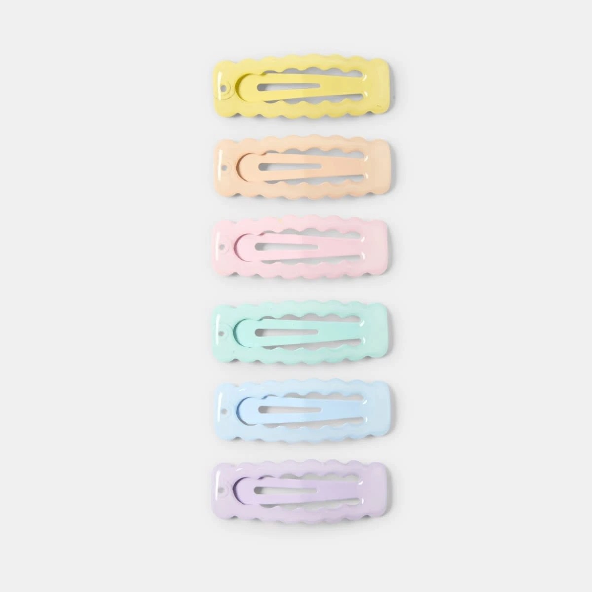 1 6 Pack Pastel Hair Clips, 1 of 3