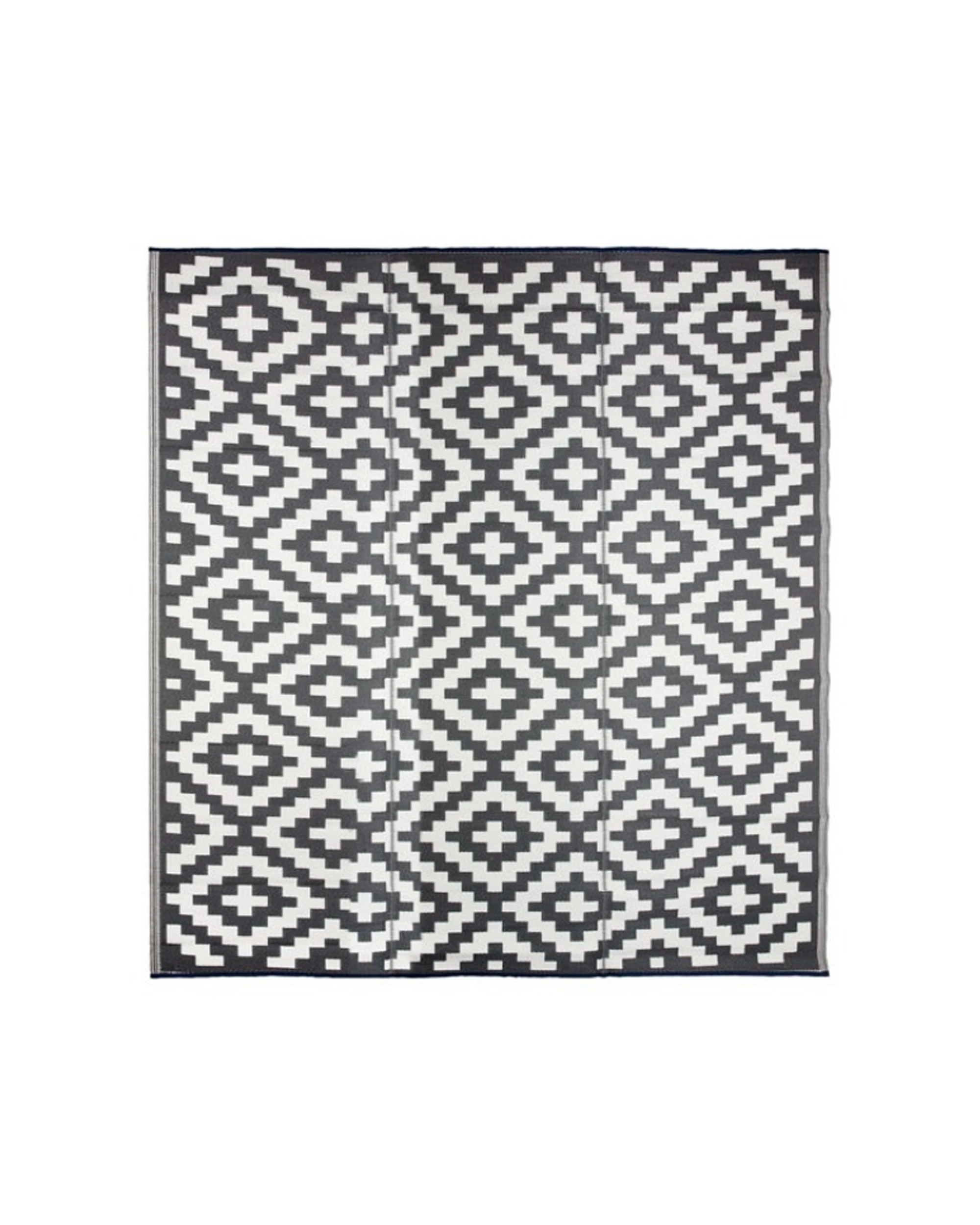 Fab Habitat Aztec Reversible Woven Picnic Rug 270cm x 270cm - Multi - Kmart