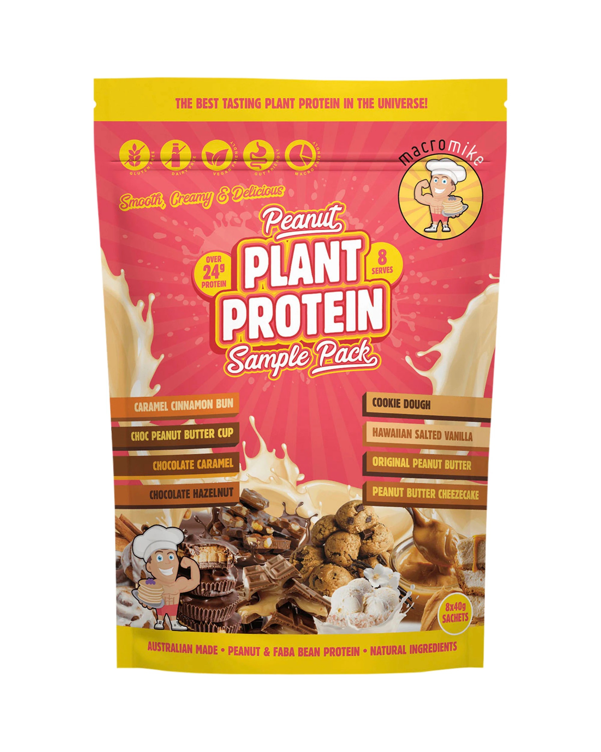 1 Macro Mike Peanut Plant Protein Sample Pack 8x40g, 1 of 5