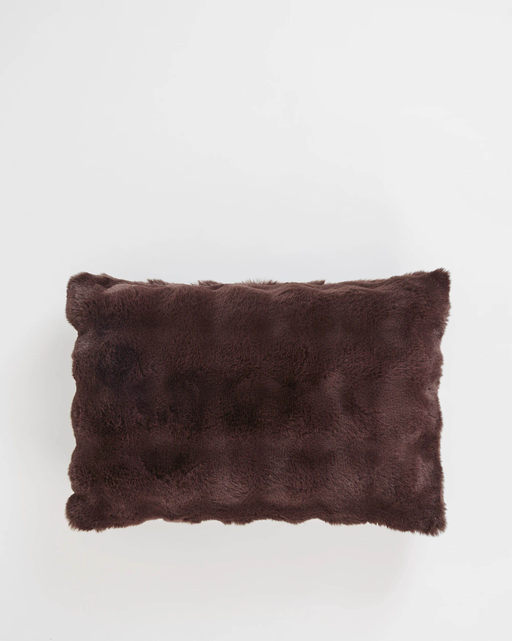 1 Target Ella Faux Fur Cushion - Brown, 1 of 2