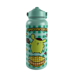 946ml Hello Kitty Pompompurin Teal Stainless Steel Cylindrical Drink Bottle