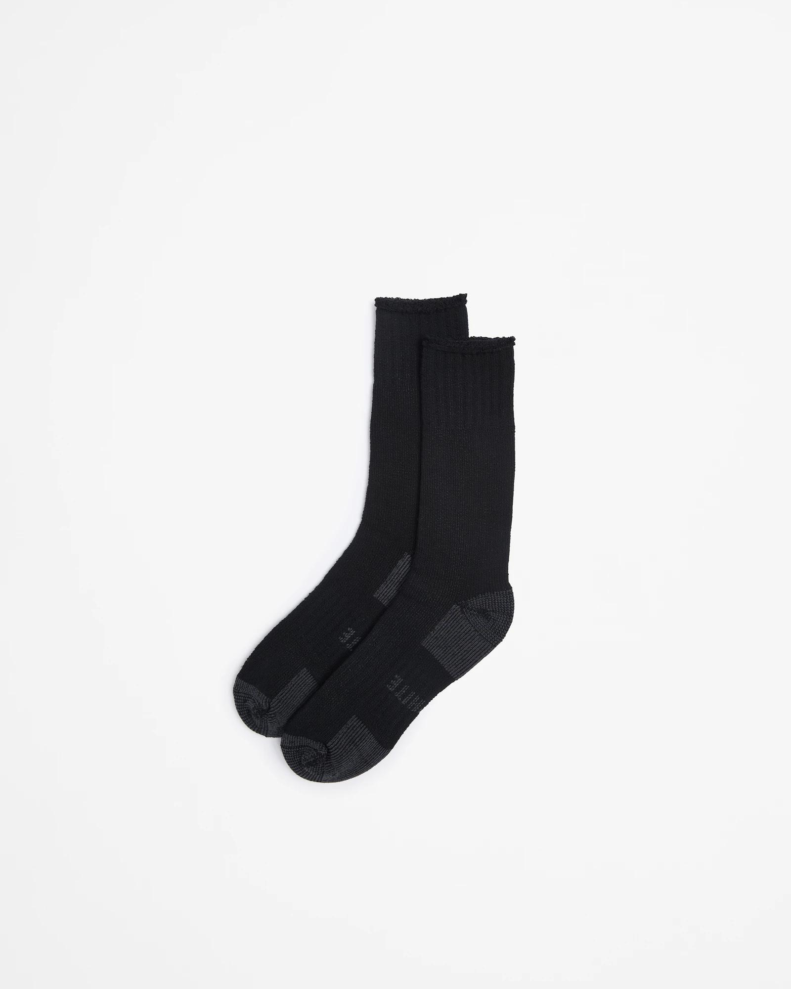 1 2 Pack Bamboo Socks - Graphite BLACK, 1 of 3