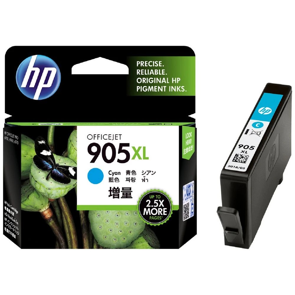 1 HP 905XL Ink Cartridge Cyan, 1 of 6