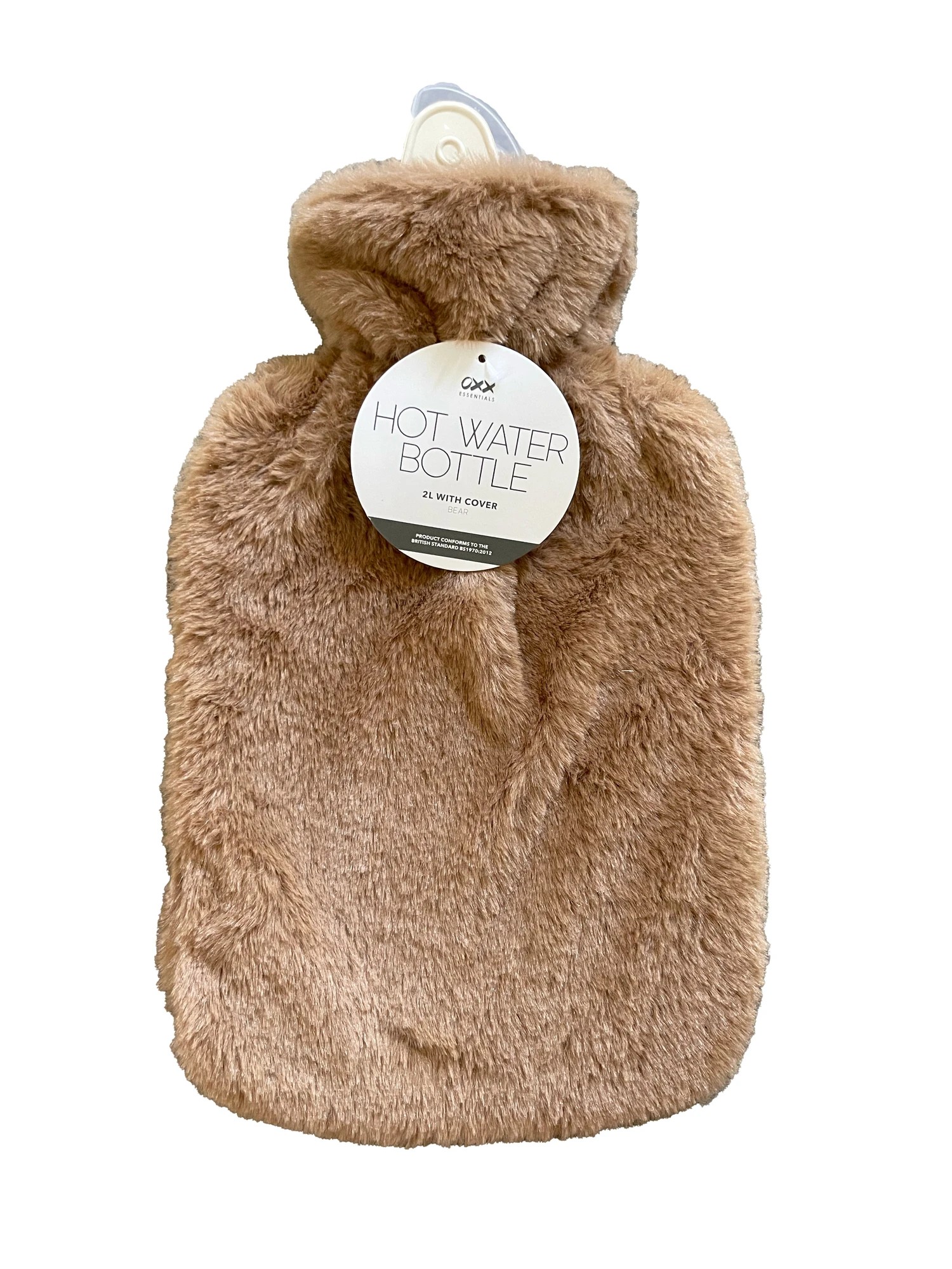 2 2L OXX Essentials Hot Water Bottle with Bear Cover, 2 of 2