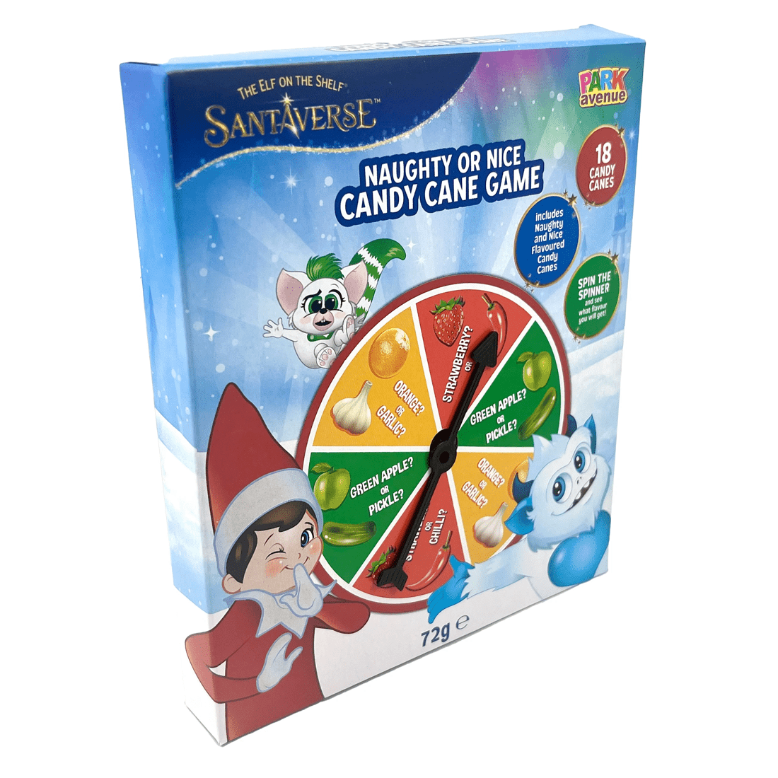 2 Park Avenue The Elf on the Shelf Santaverse Naughty or Nice Candy Cane Game 72g, 2 of 4