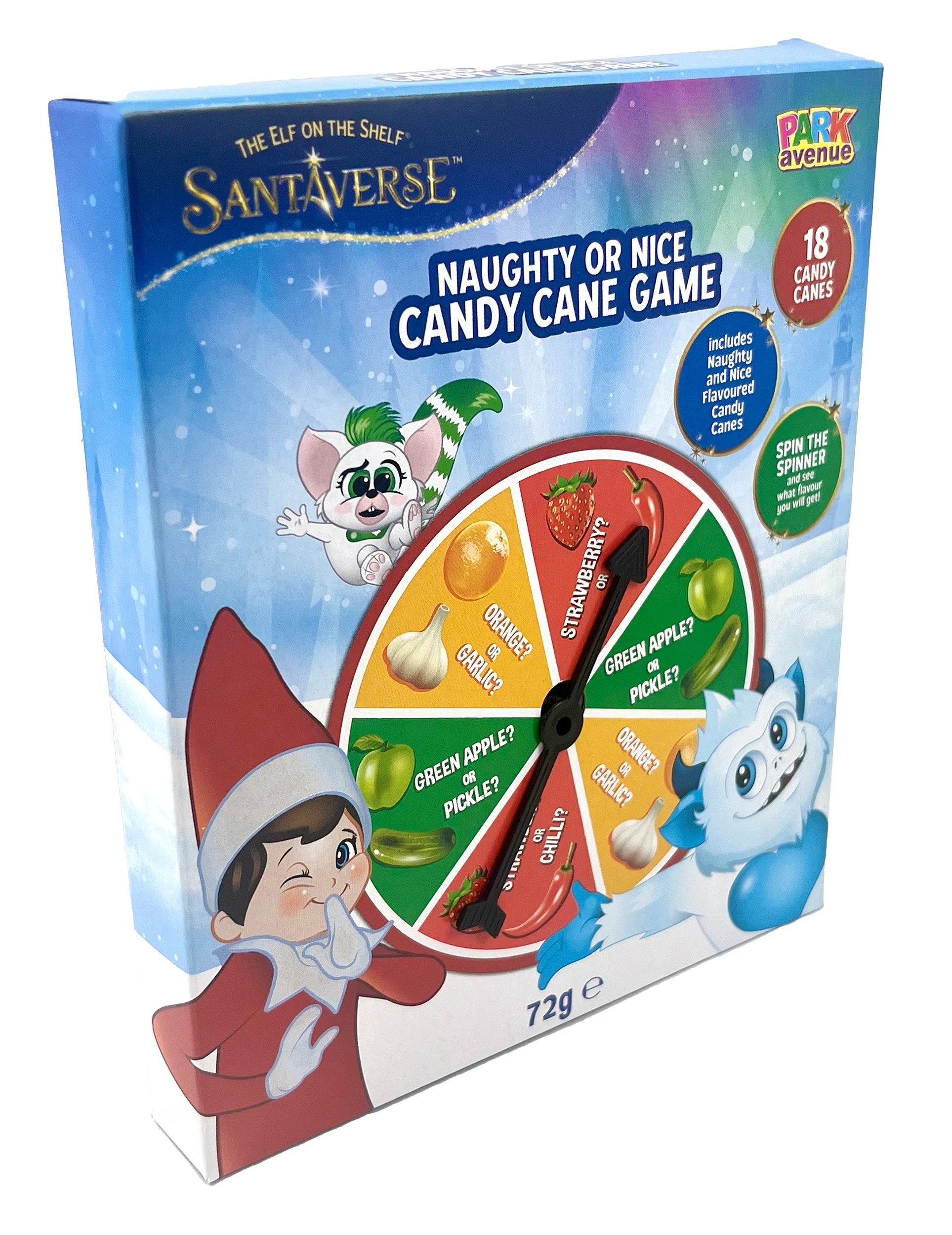 2 Park Avenue The Elf on the Shelf Santaverse Naughty or Nice Candy Cane Game 72g, 2 of 4