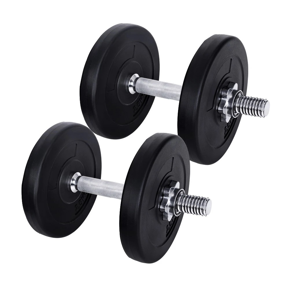 1 Everfit 15kg Dumbbell Set - Black, 1 of 6