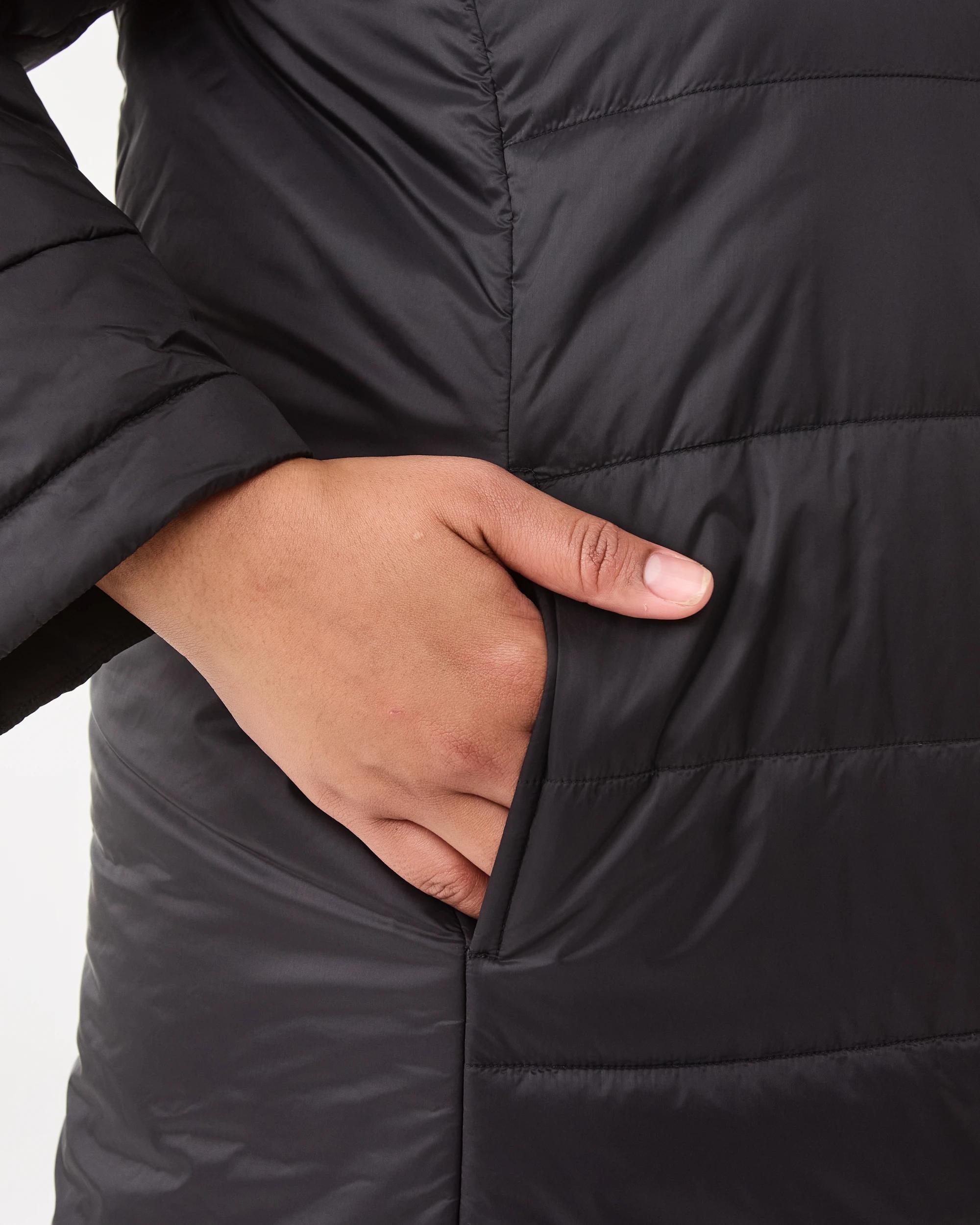 7 Curve Long Sleeve Lightweight Puffer Jacket Black, 7 of 7