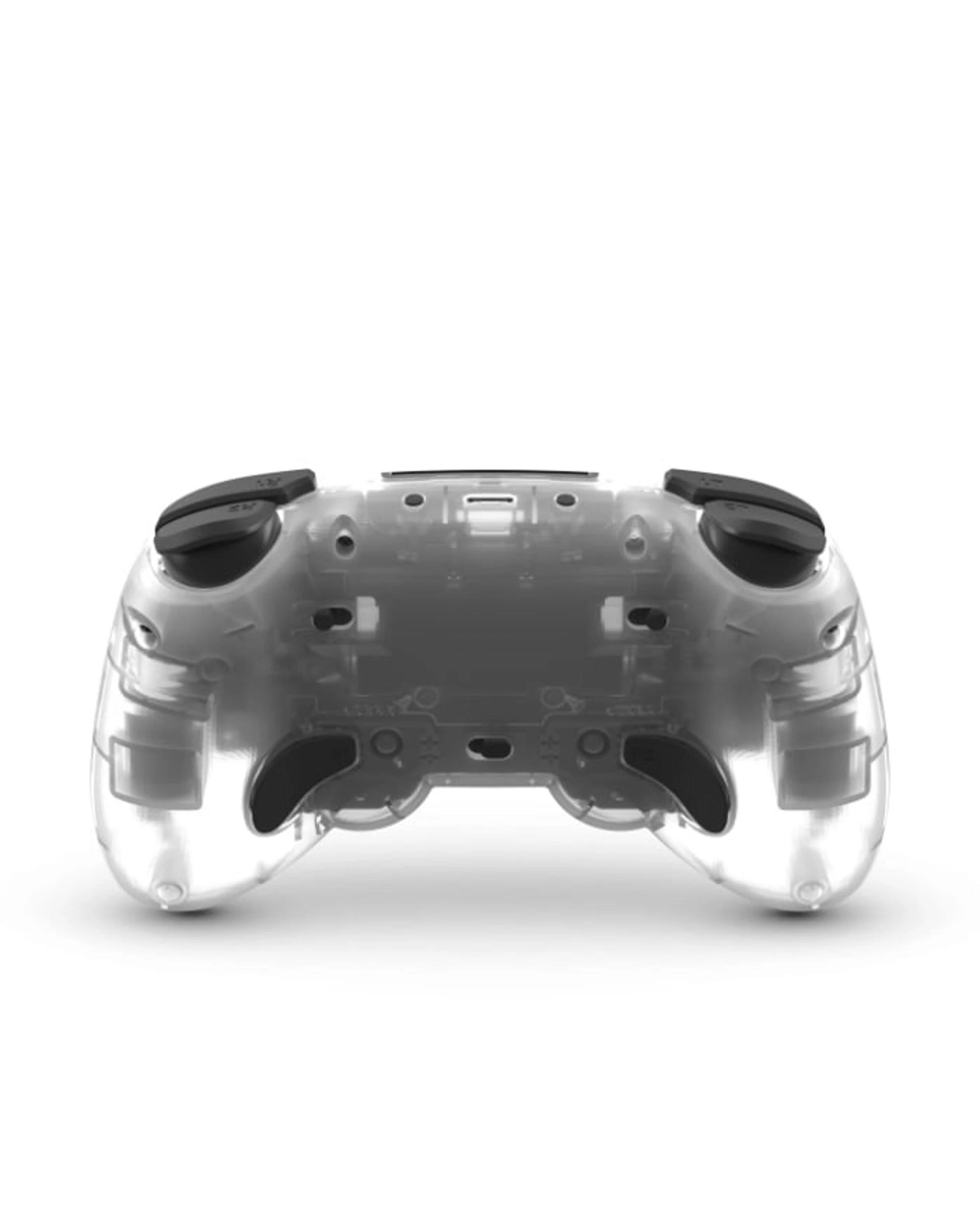 3 Retro Fighters Mantis Mini Wireless Bluetooth Controller for PS4 and PC - Crystal - Clear, 3 of 3