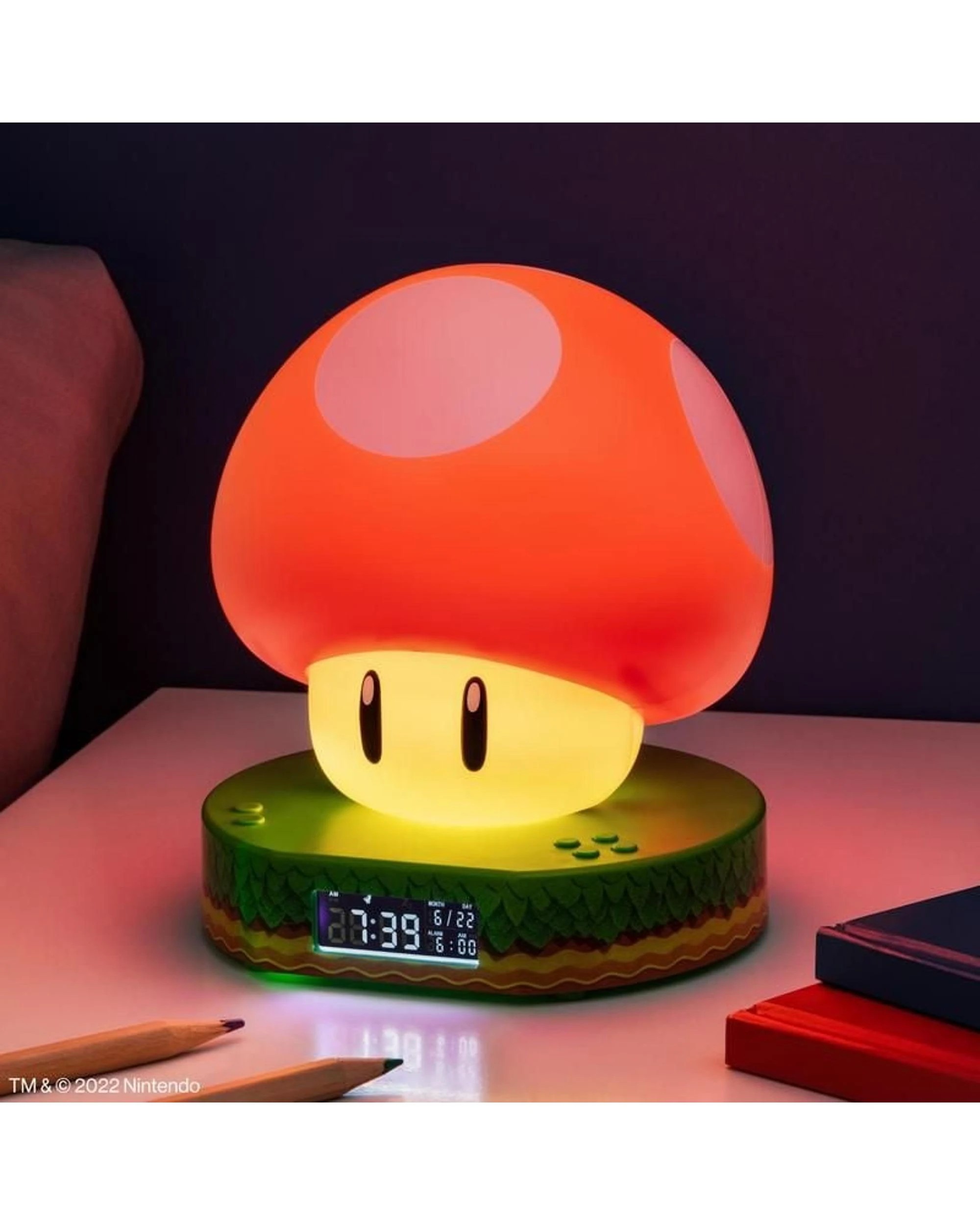 3 Super Mario Mushroom Digital Alarm Clock, 3 of 4
