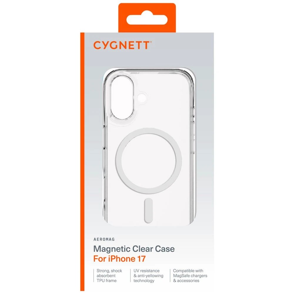 1 Cygnett AeroMag Case iPhone 17 Clear, 1 of 4