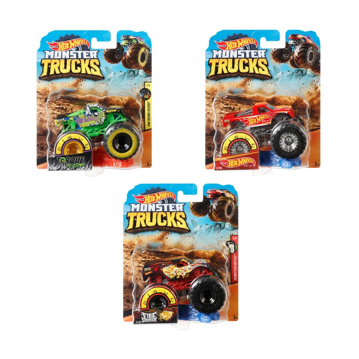 1 Hot Wheels Monster Truck 1:64 - Assorted, 1 of 3