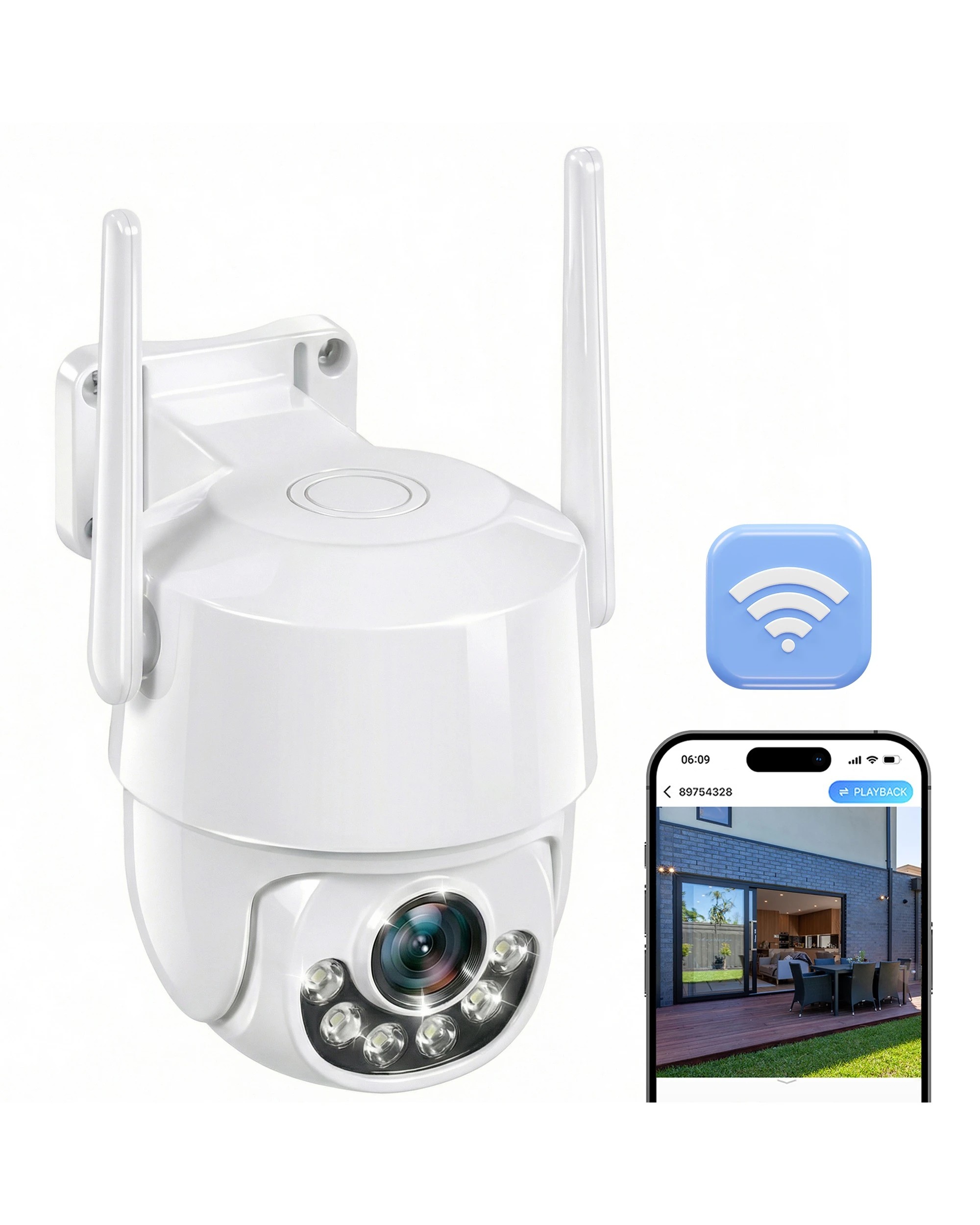 5 Advwin 2MP WiFi Security Camera - White, 5 of 7