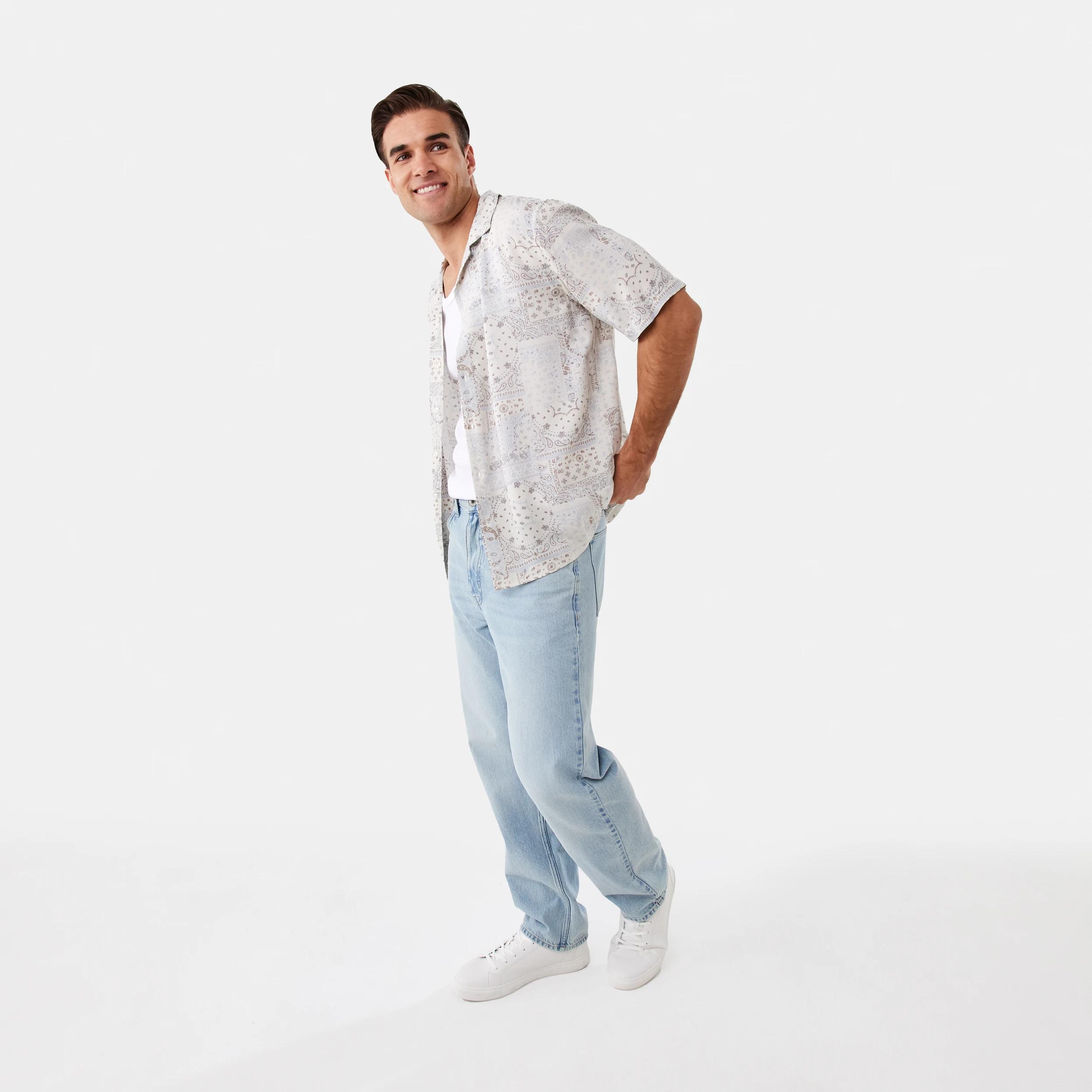 4 Short Sleeve Resort Print Shirt Bandana, 4 of 10