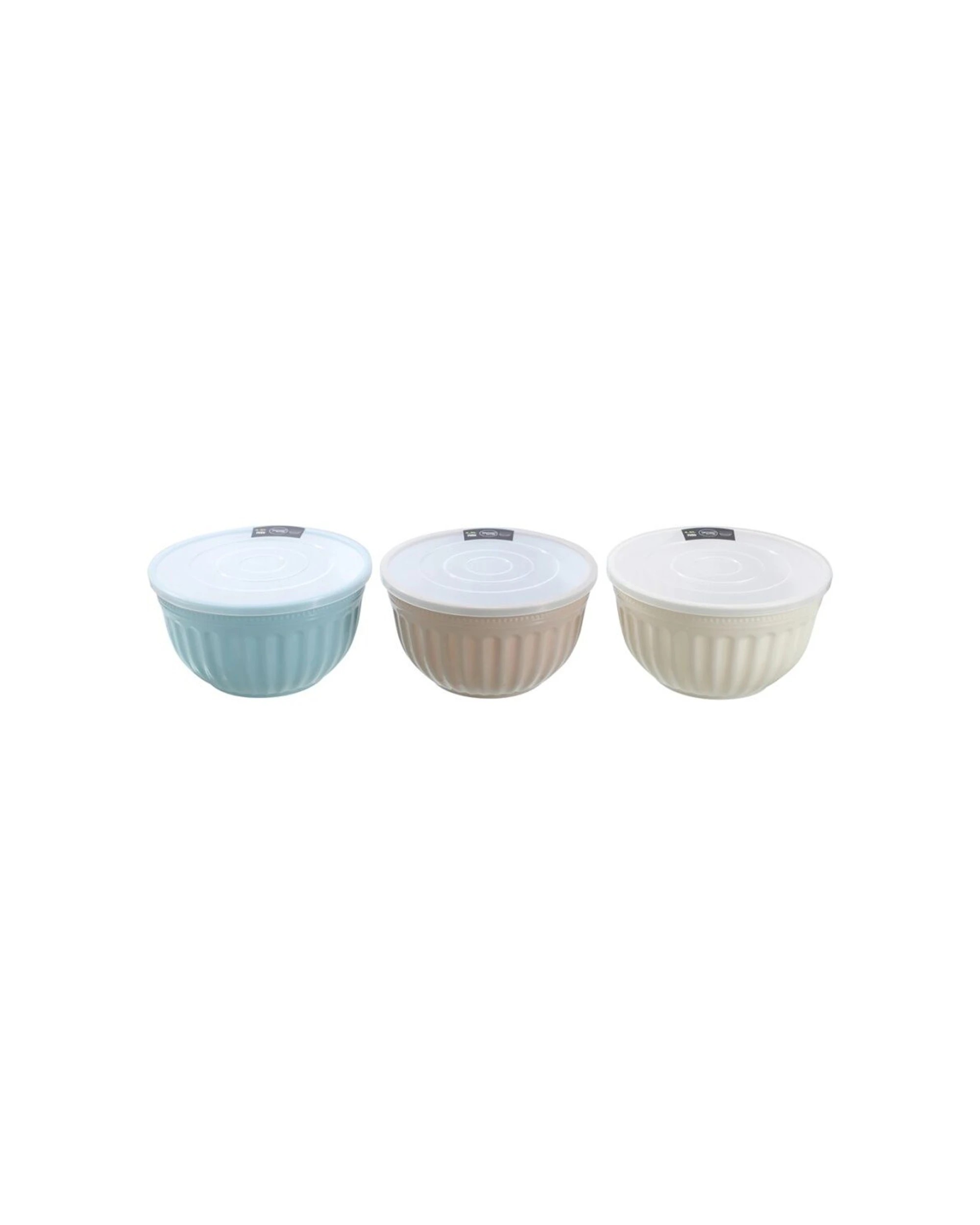 3 Lemon & Lime 6PK Salad Bowl Lidded 4.5L Food Safe Durable Kitchenware - Multi, 3 of 7