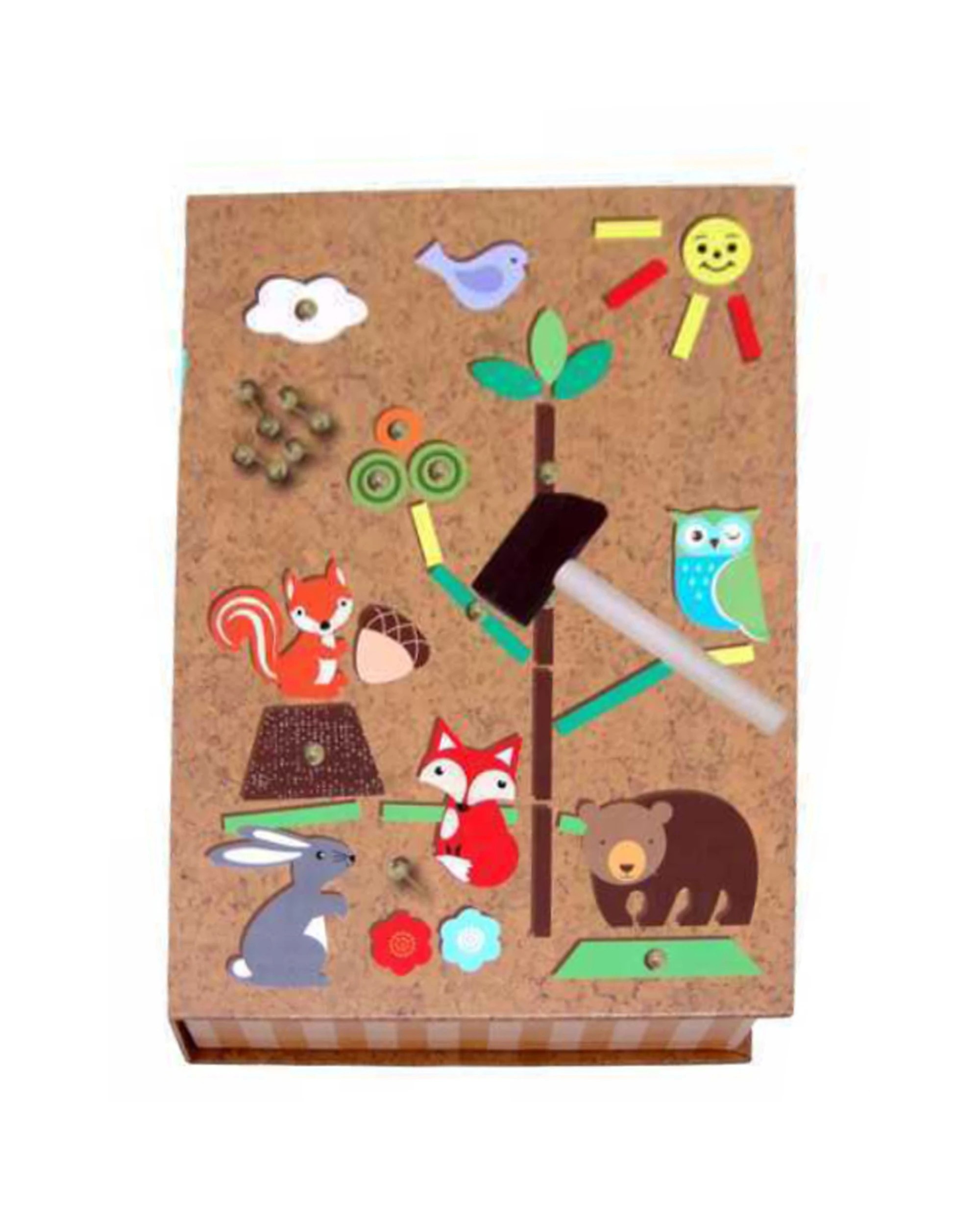 1 Kaper Kidz 170pc Forest Friend Tap A Shape Kids Wooden Toy - Multi, 1 of 5