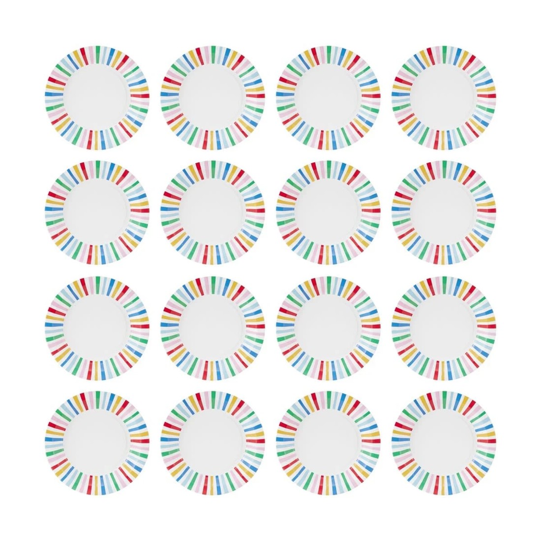 4 16 Piece Bright Dessert Paper Plates, 4 of 6