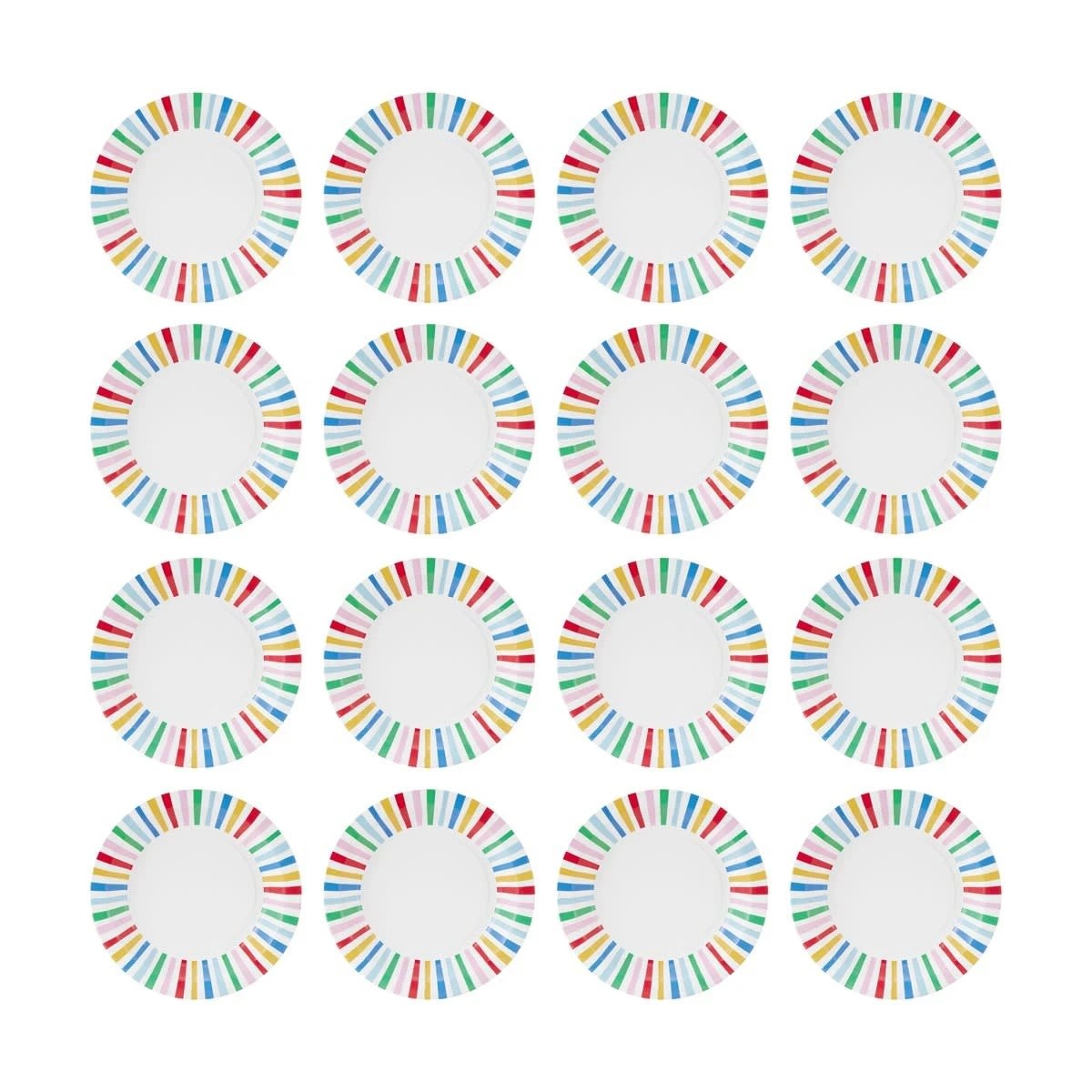 4 16 Piece Bright Dessert Paper Plates, 4 of 6
