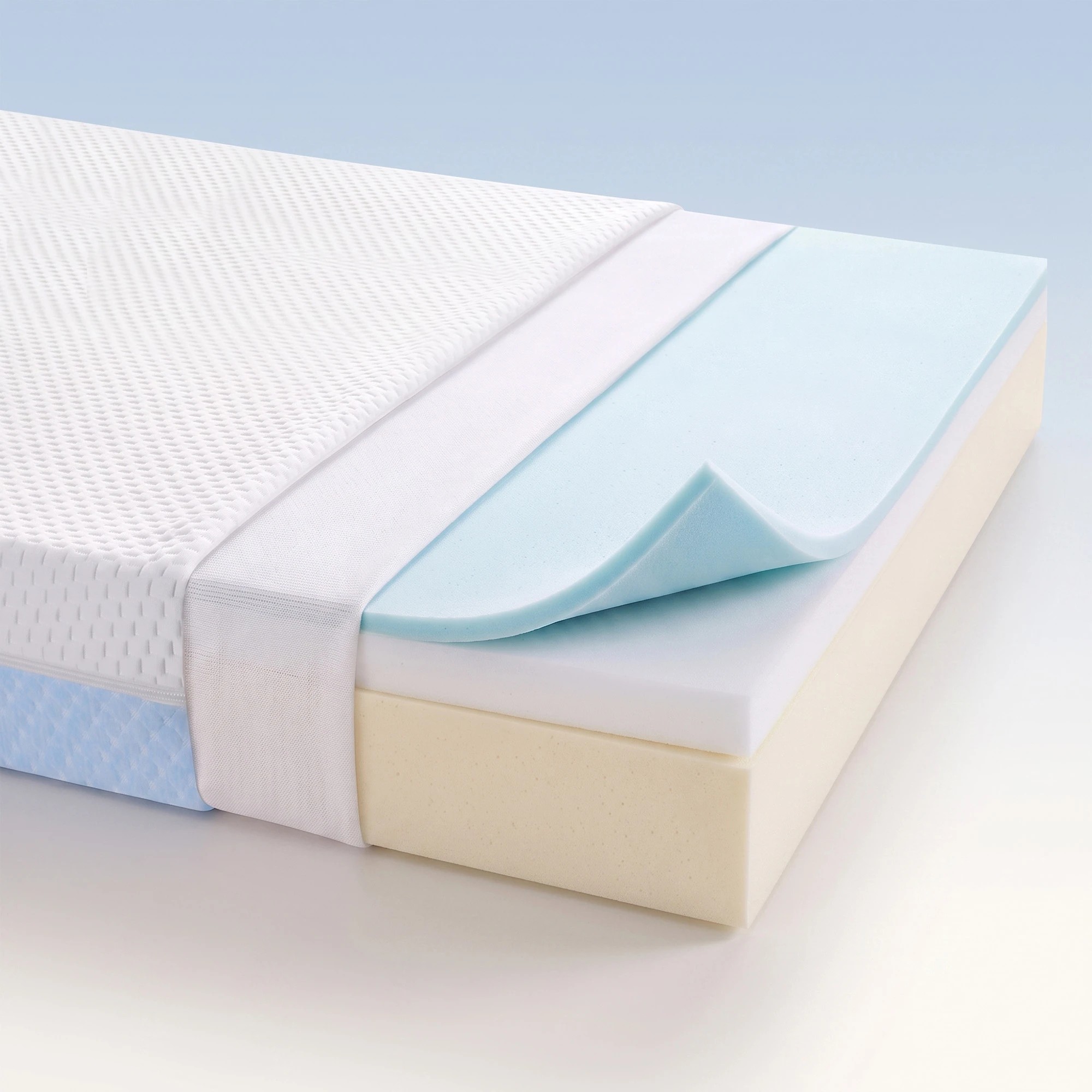5 Giselle Bedding 15cm Cot Mattress, 38D Gel Memory Foam Pad with Tencel Cover - Single Bed - Multi, 5 of 9