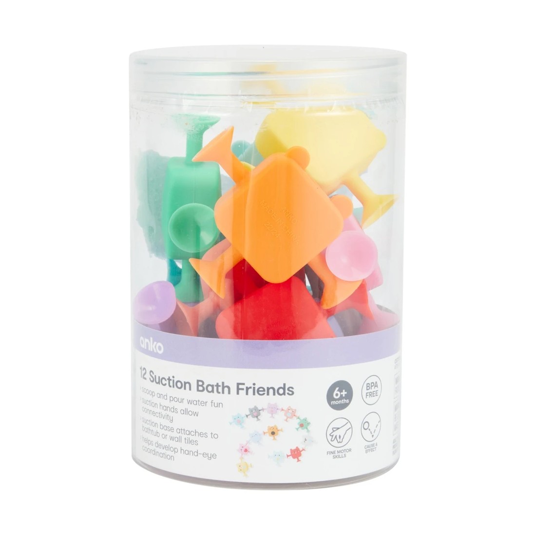 6 12 Pack Suction Bath Friends, 6 of 6