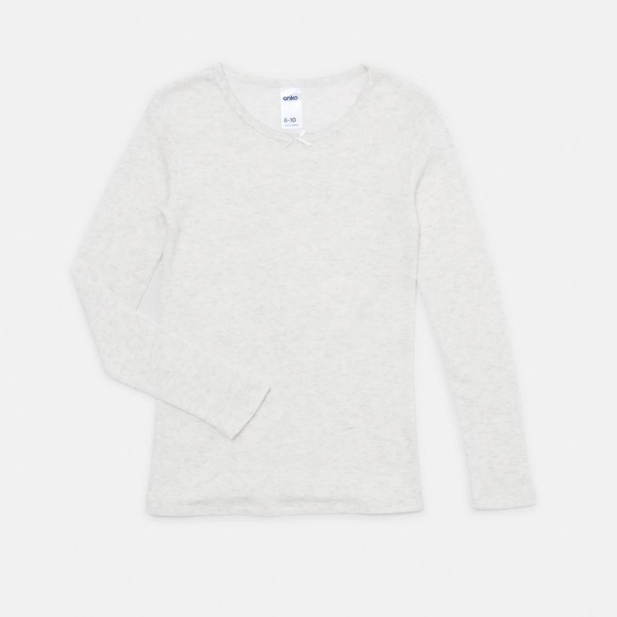 4 2 Pack Long Sleeve Brushed Thermal Top Pnk Solid, 4 of 8