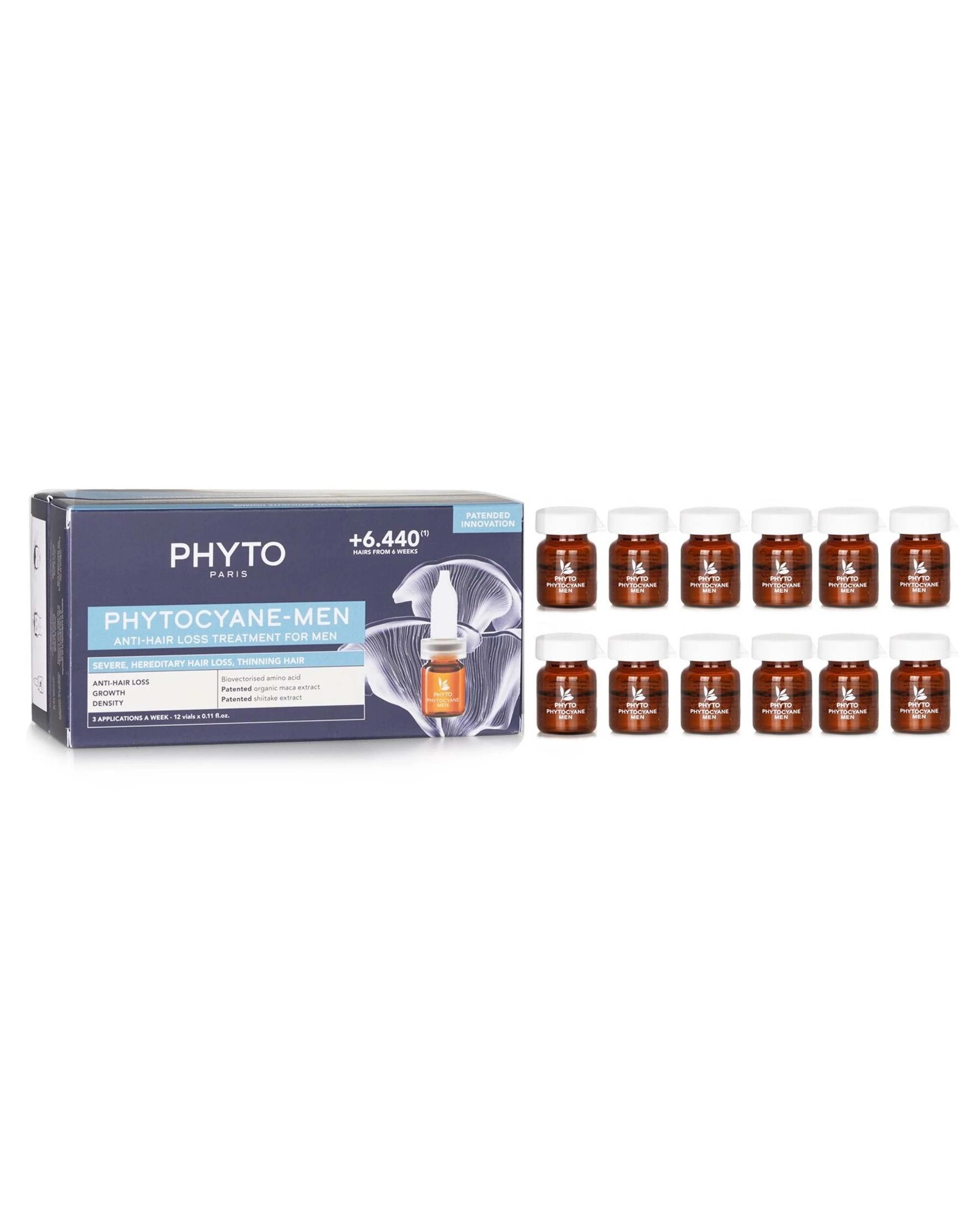 1 Phyto PhytoCyane Anti-Hair Loss Treatment (For Men) 12x3.5ml/0.11oz, 1 of 3