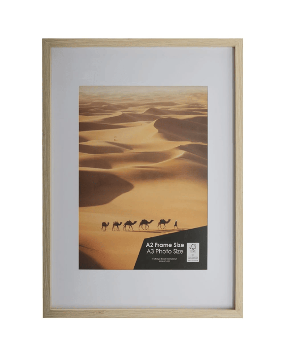 Sahara A2 with A3 Opening Poster Frame Oak