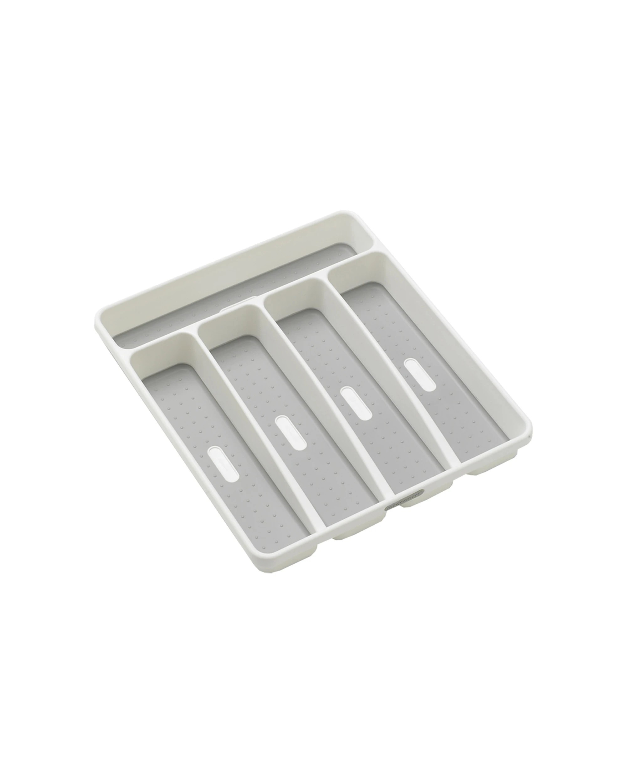 1 Madesmart 5 Compartment Cutlery Tray 33x29cm Kitchen Drawer Organiser Tray
 - White, 1 of 3