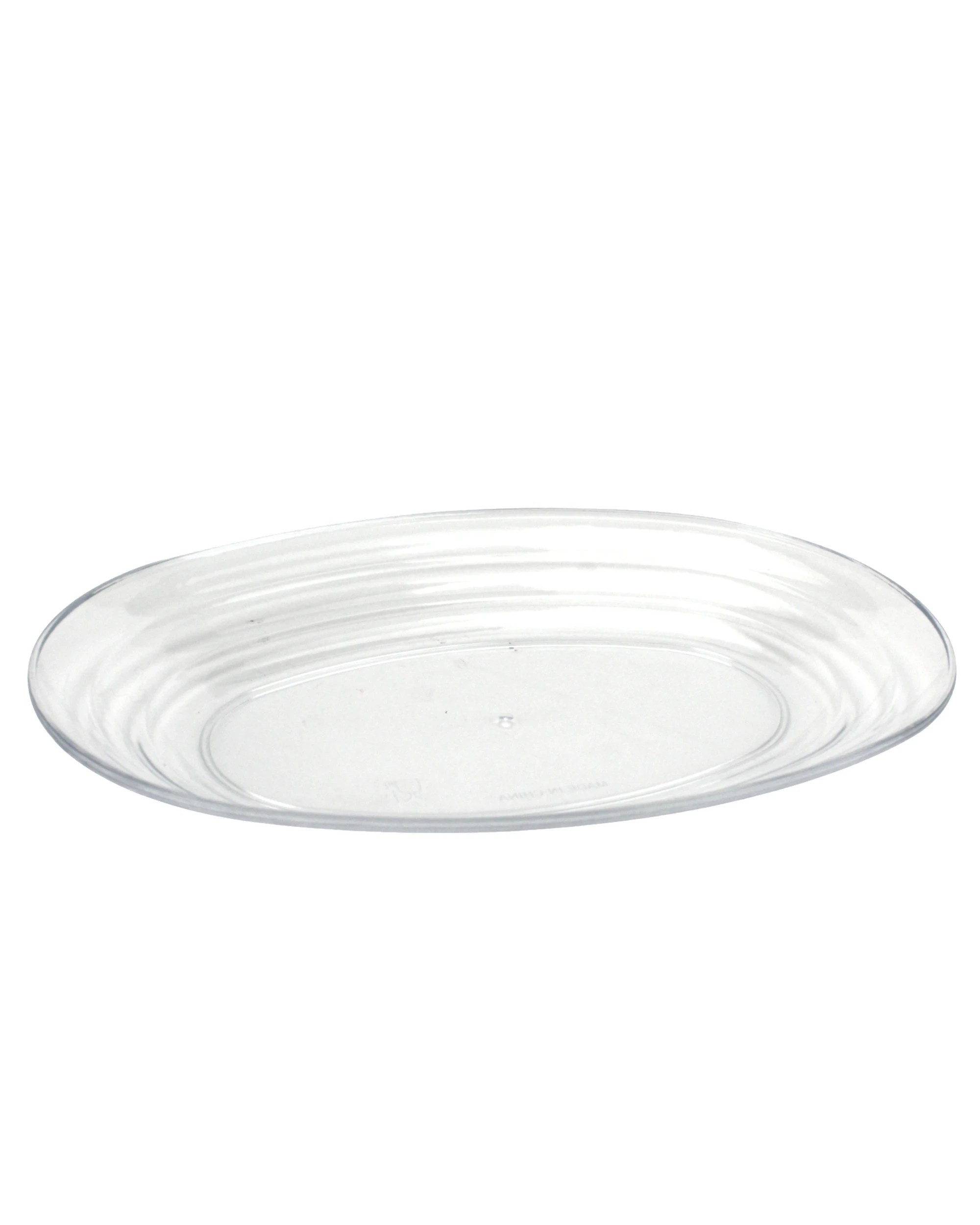 3 Party Maker Clear Oval Serving Plates 25.5cm Pack of 2 - Clear, 3 of 5