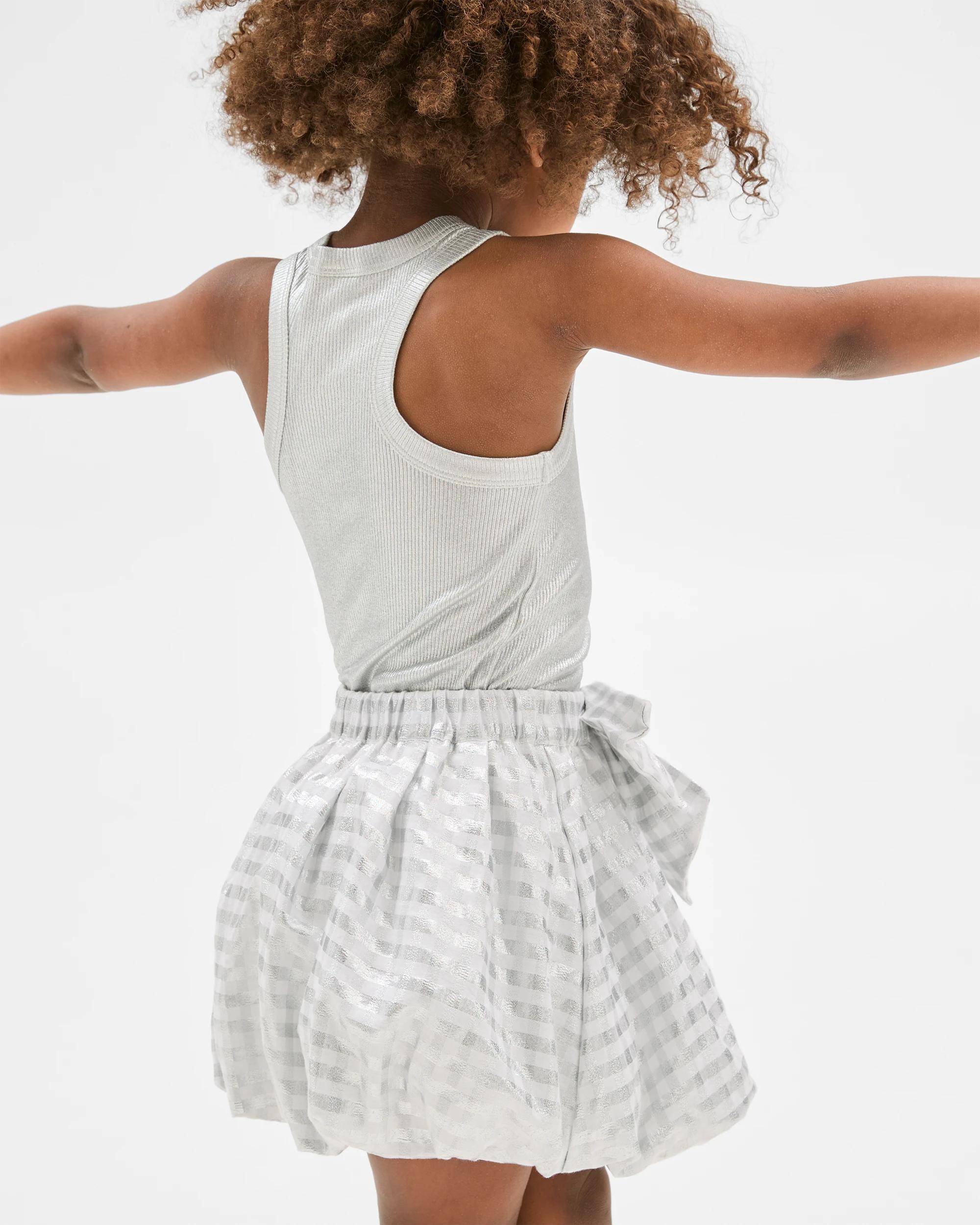 4 Target Metallic Bow Skirt SILVER, 4 of 6