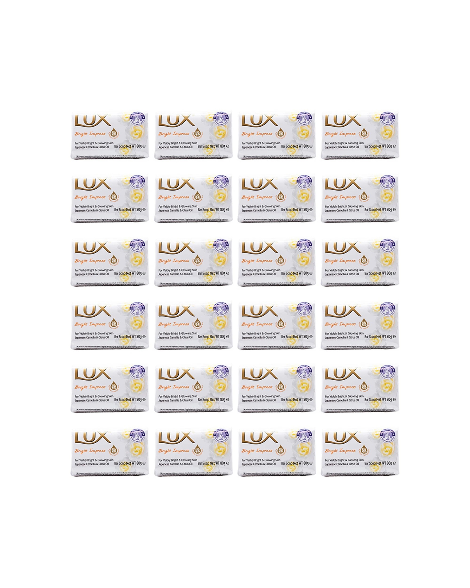 1 Lux 24PK Bar Soap Japanese Camellia Citrus Oil Bright Impress Pack 80g - Multi, 1 of 3