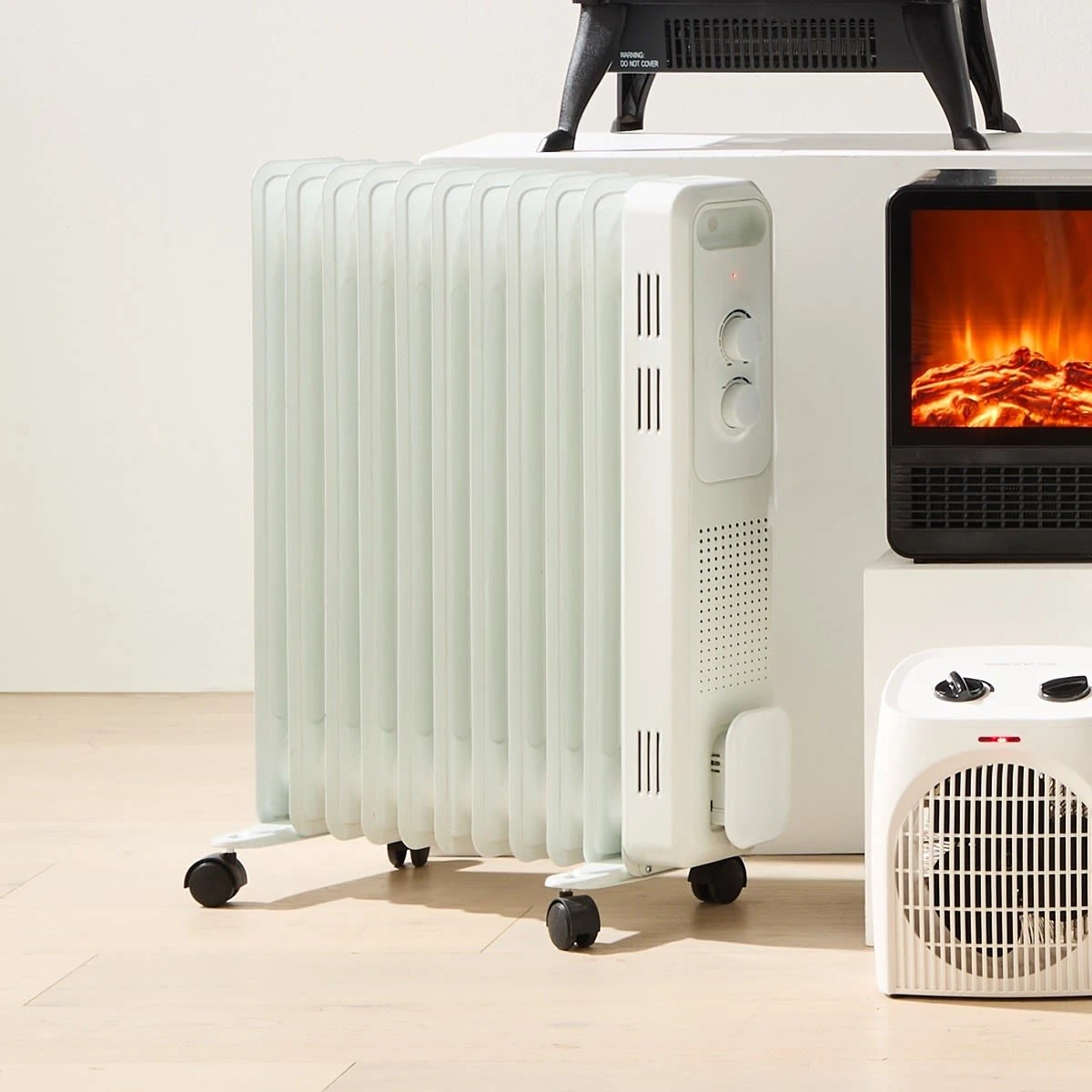 9 11 Fin Oil Heater - Grey, 9 of 9