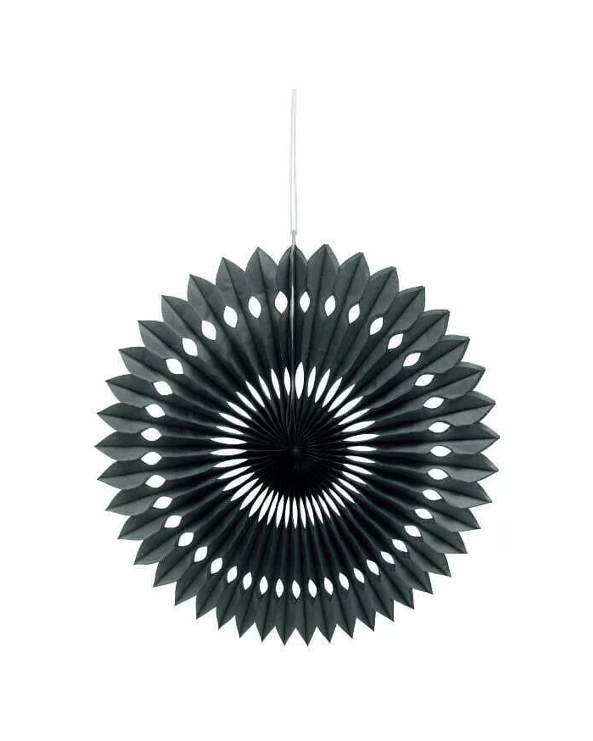1 Party Maker Fan Decorative Hanging Ornament Decoration - Black, 1 of 1