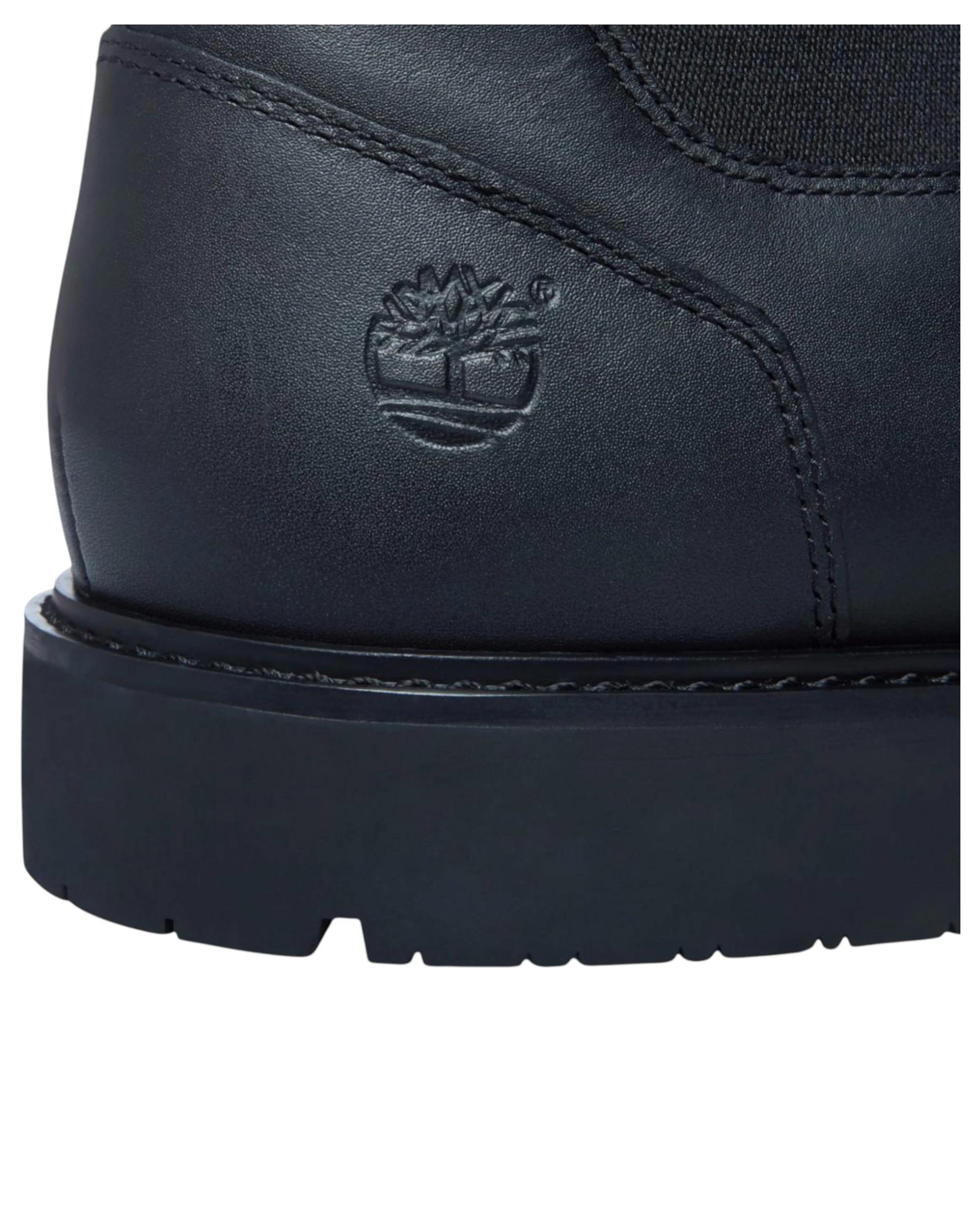 6 Timberland Mens Stormbucks Mid Chelsea Slip On Black Boot BLACK, 6 of 6