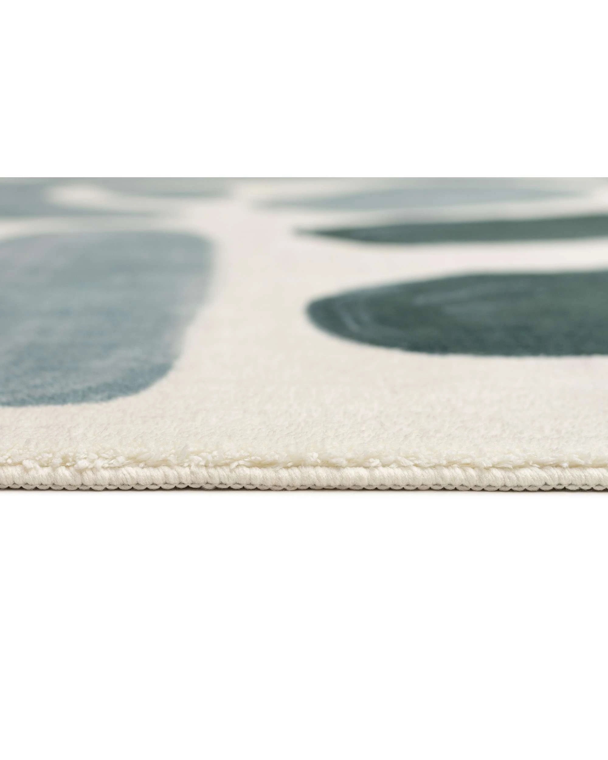 8 Loopsie Faroe Abstract Washable Rug-400cm x 300cm - Blue, 8 of 8