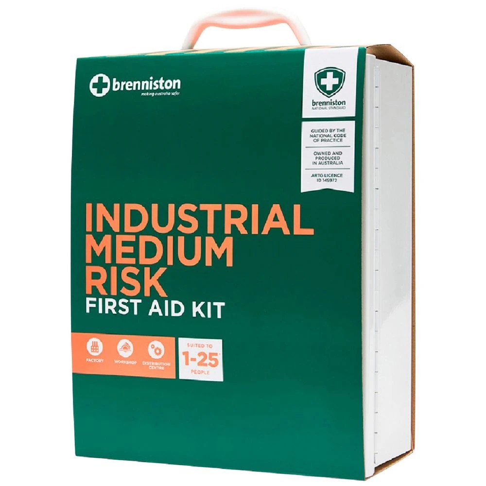 1 Brenniston Industrial Medium Risk First Aid Kit, 1 of 3