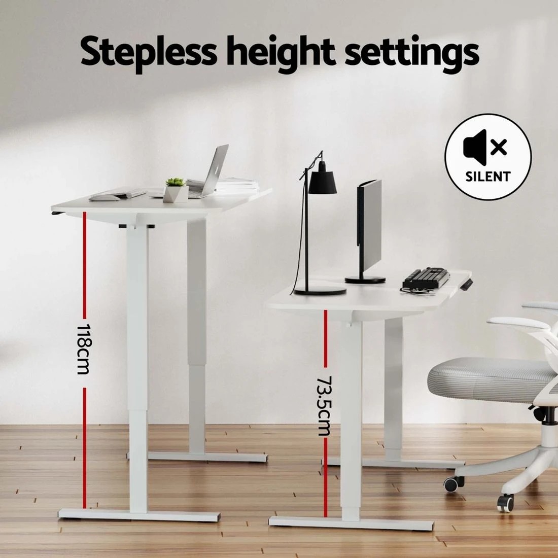 6 Artiss Electric Standing Desk 140cm
 - white, 6 of 6