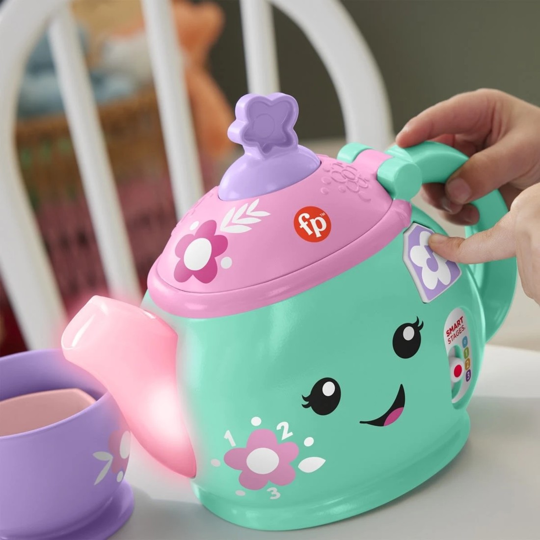 6 Fisher-Price Laugh & Learn Sweet Manners Tea Set, 6 of 6