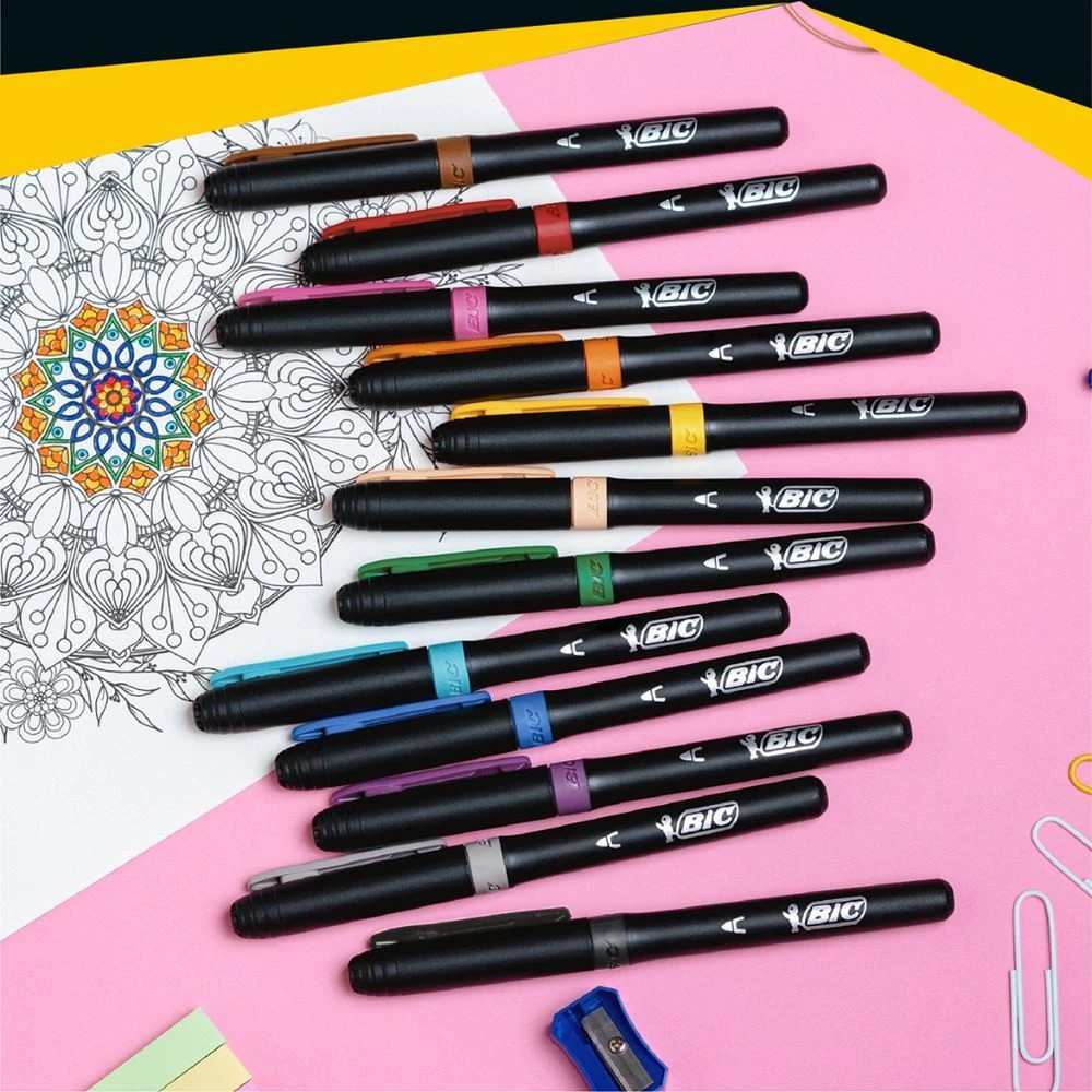 3 BIC Intensity Colouring Felt Pen Assorted 12 Pack, 3 of 5